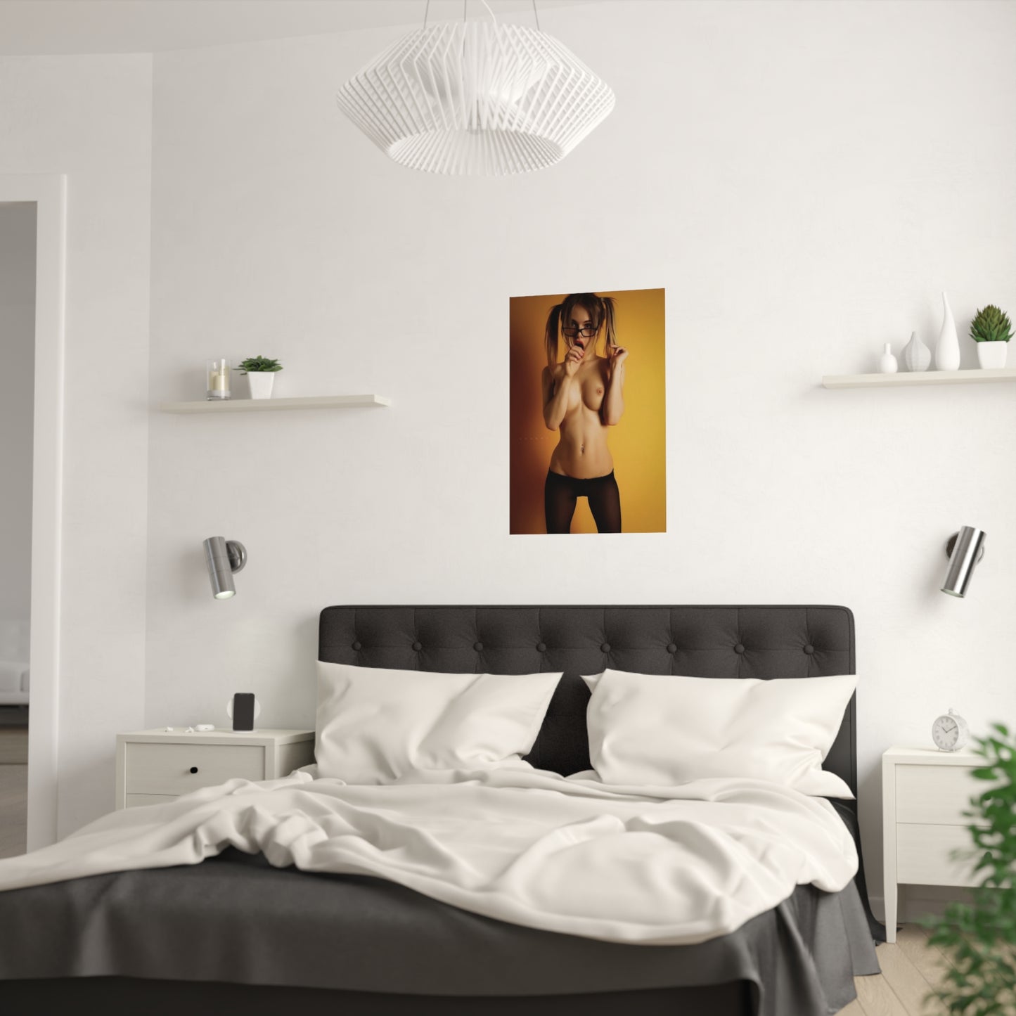Satin Posters (210gsm) Sexy Pigtails Nude