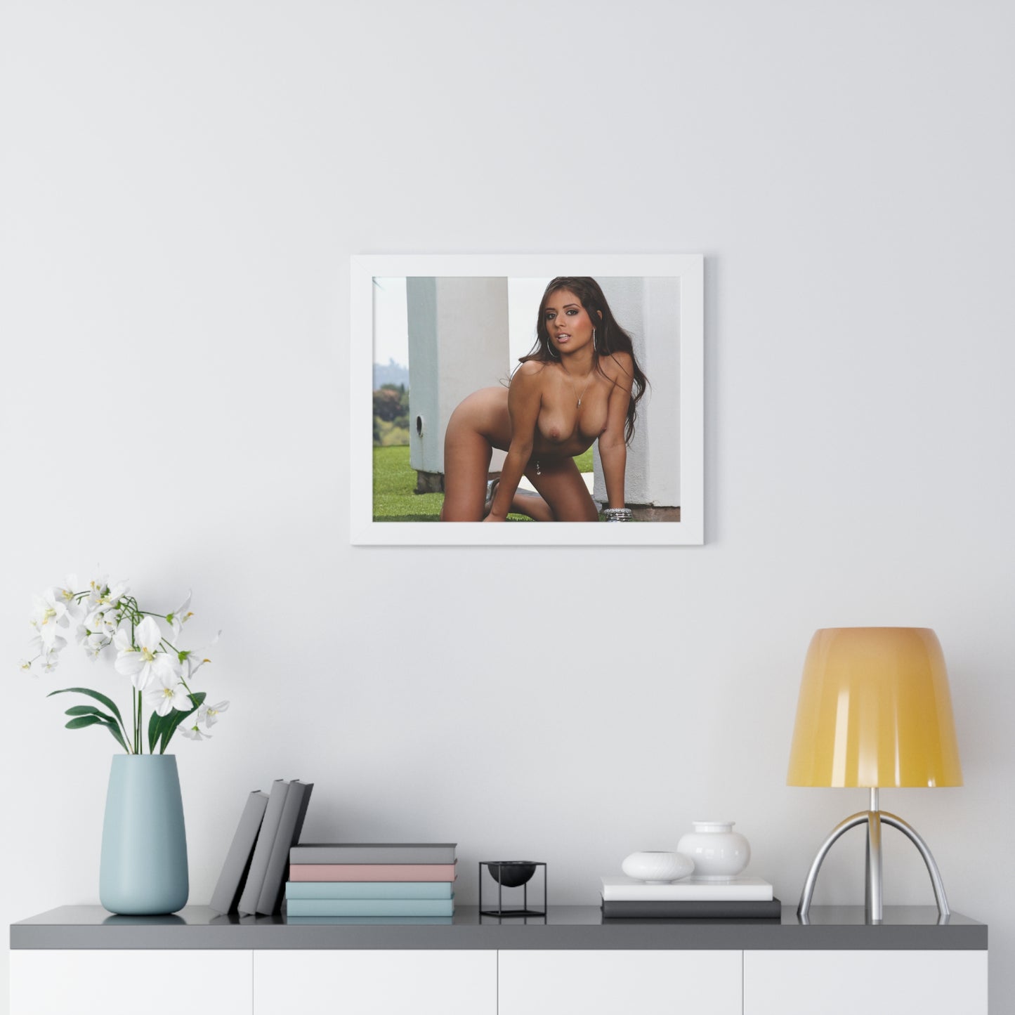 Framed Horizontal Poster Porn Star Jynx Maze Nude