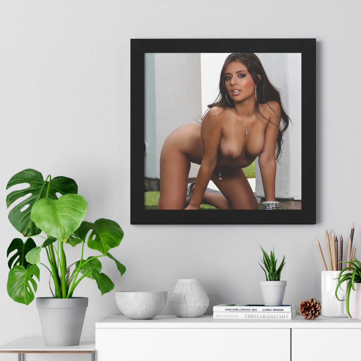 Framed Horizontal Poster Porn Star Jynx Maze Nude