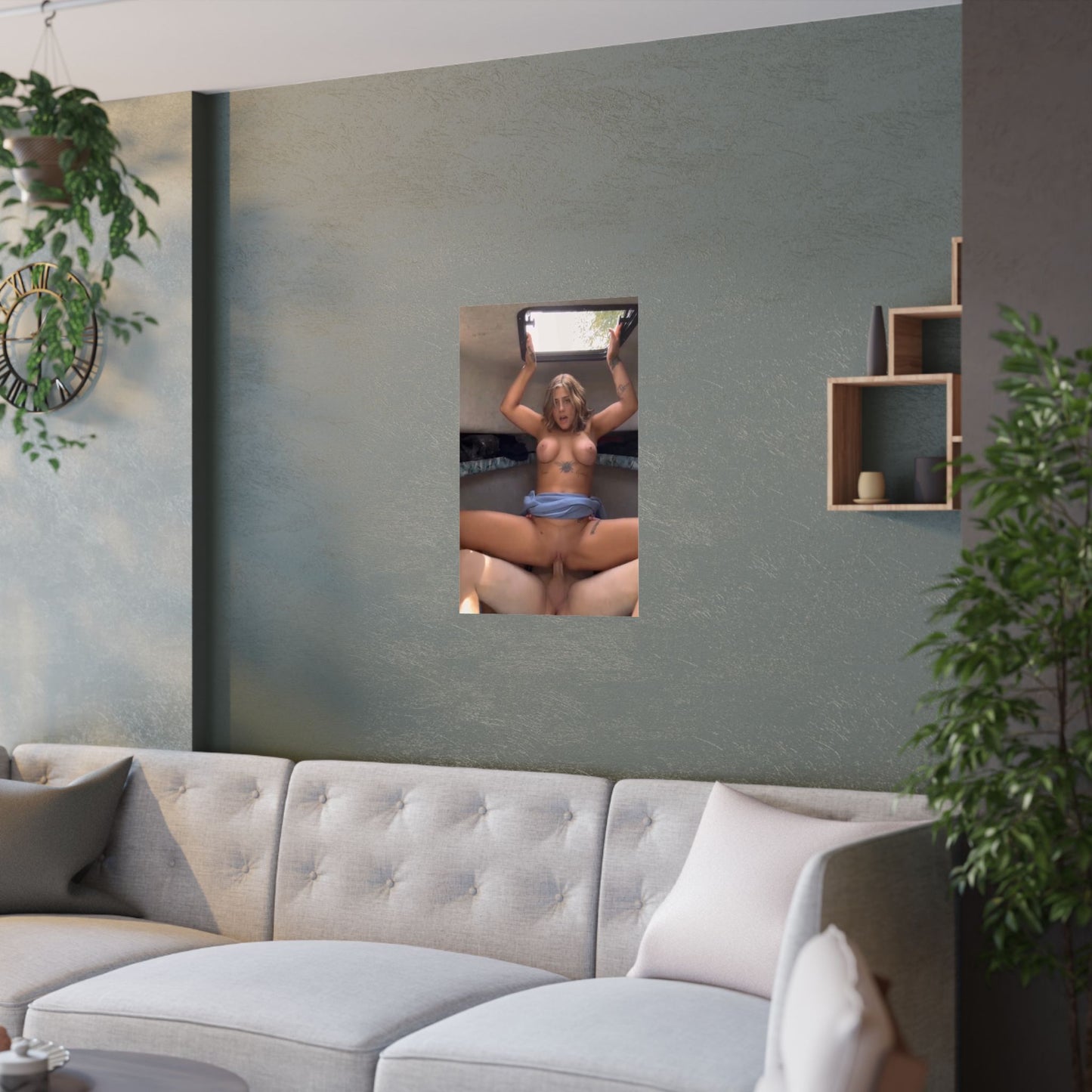 Satin Posters (210gsm) Sexy Teen Fucking In Camper