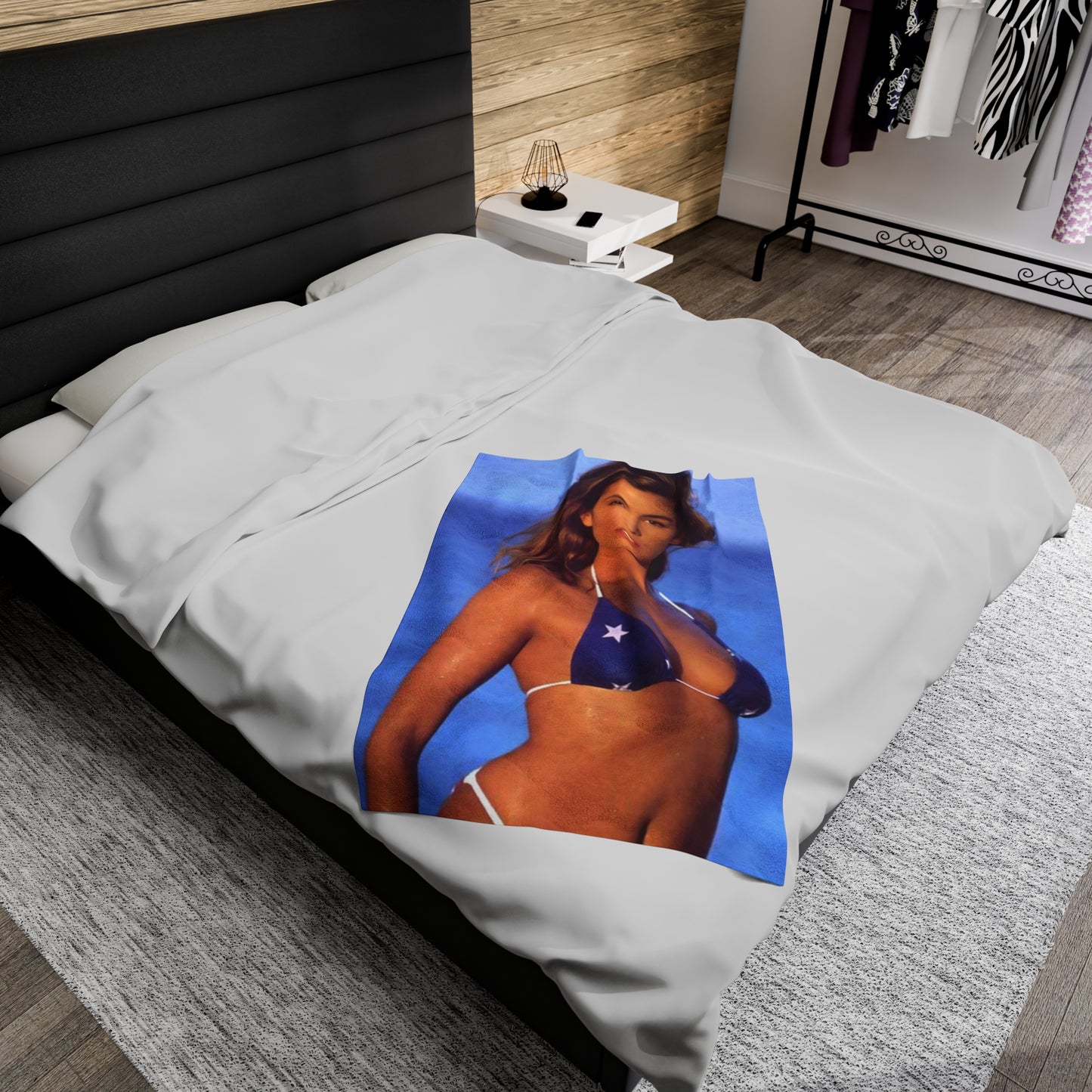 Velveteen Plush Blanket Cindy Crawford