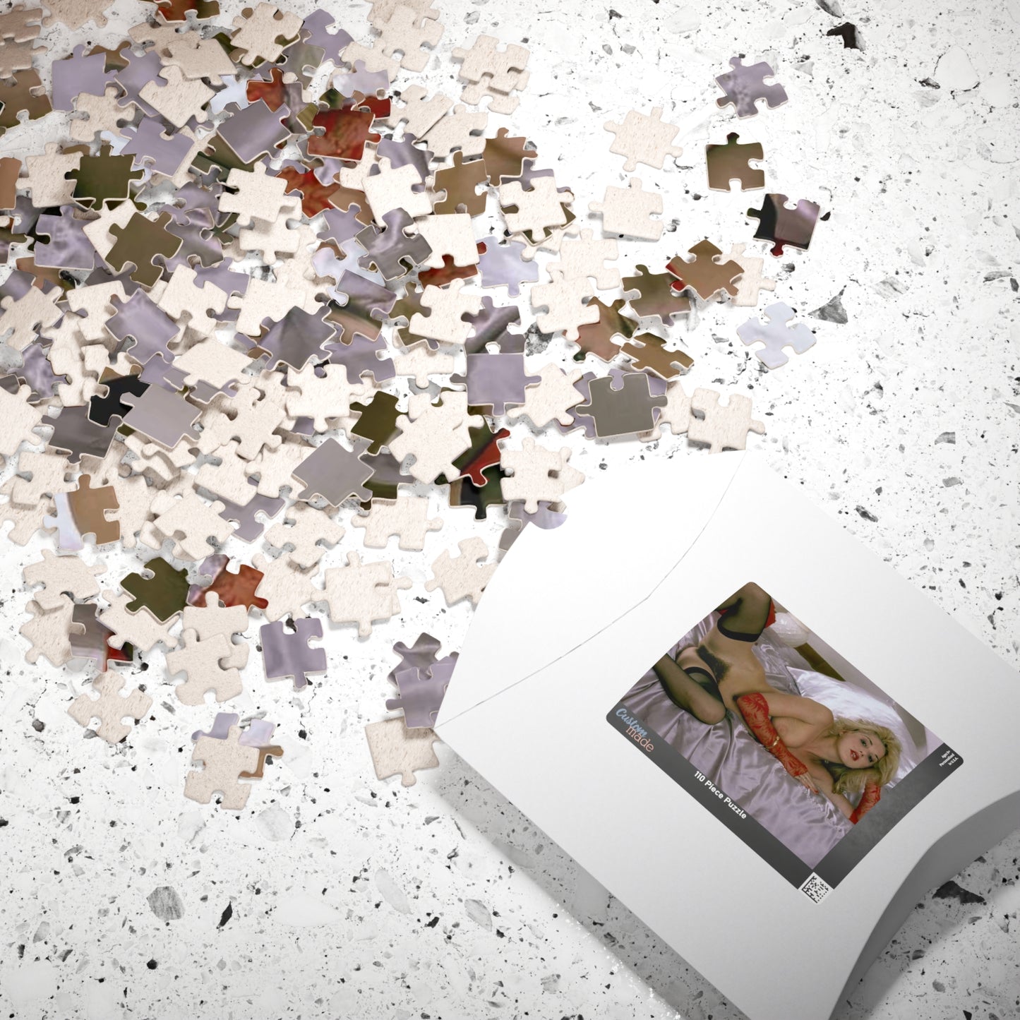 Puzzle (110, 252, 500, 1014-piece) Retro French Porn Star Marilyn Jess