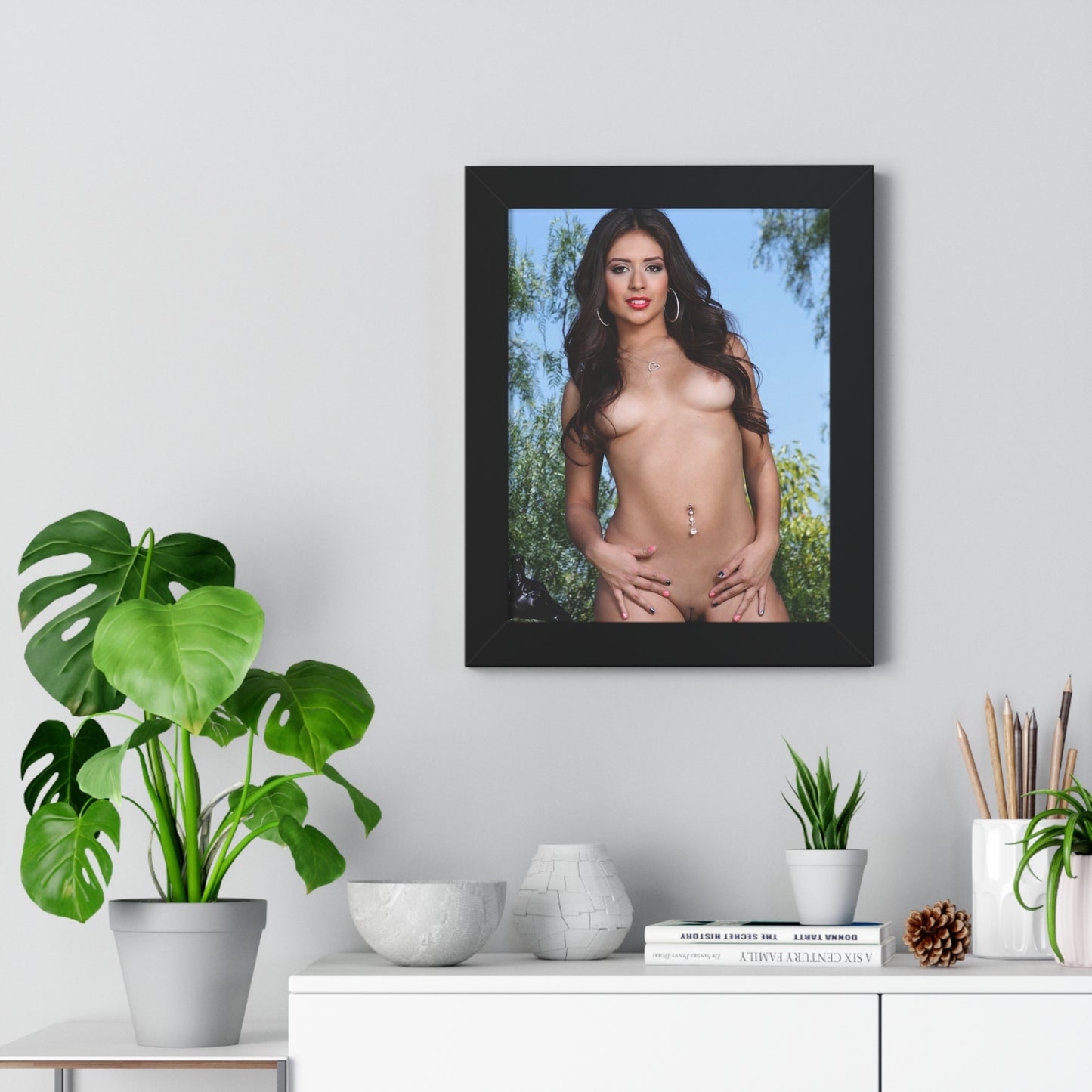 Framed Vertical Poster Porn Star Jynx Maze Nude