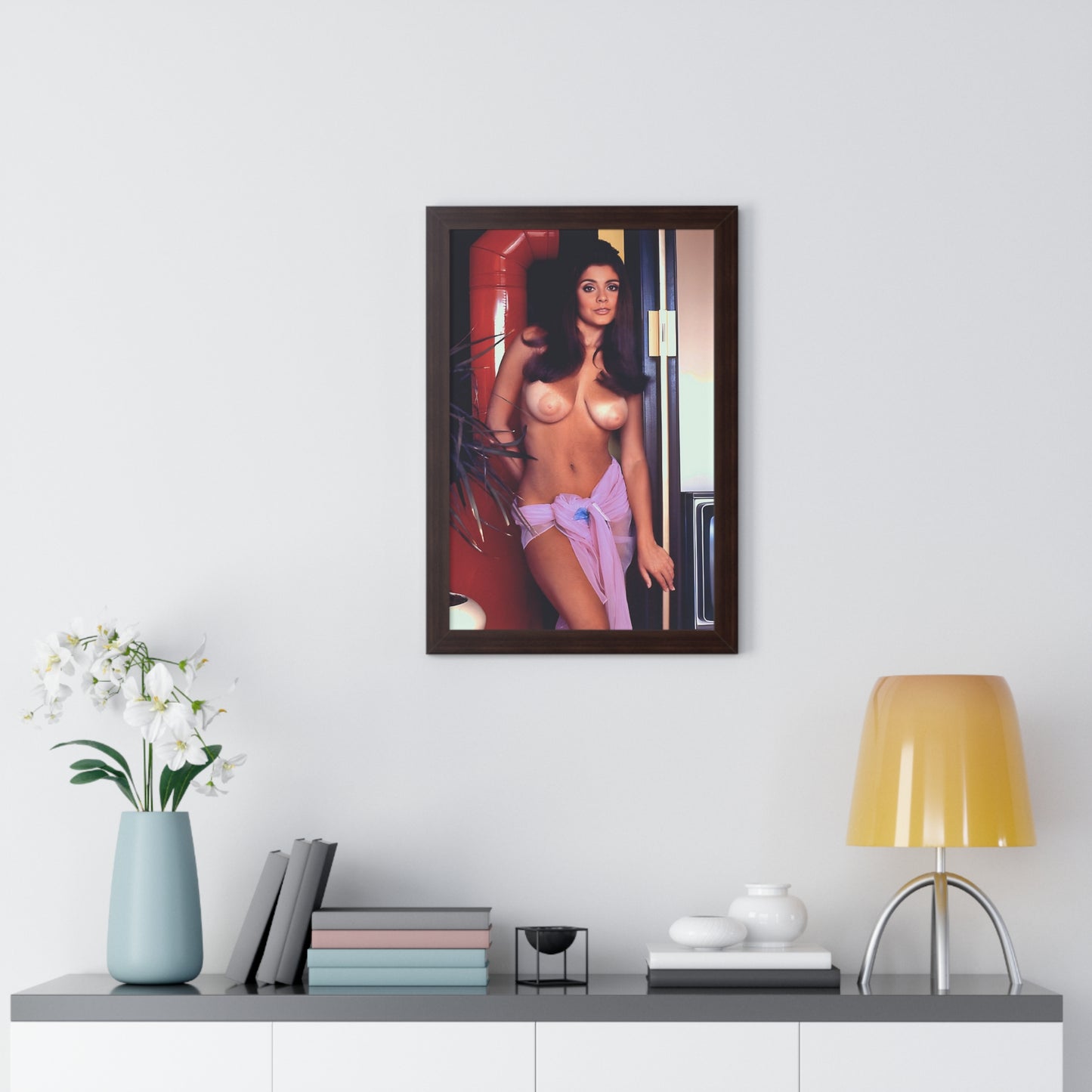 Framed Vertical Poster Playboy Playmate Cynthia Myers nude