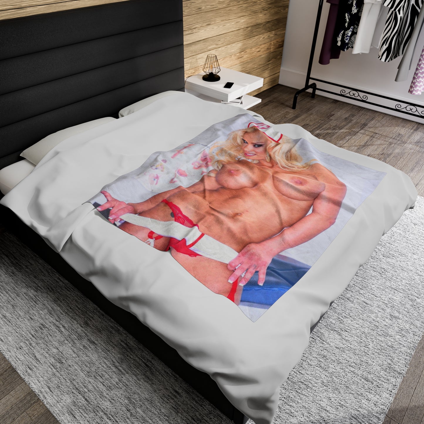 Velveteen Plush Blanket Adult Star Shyla Stylez Nude