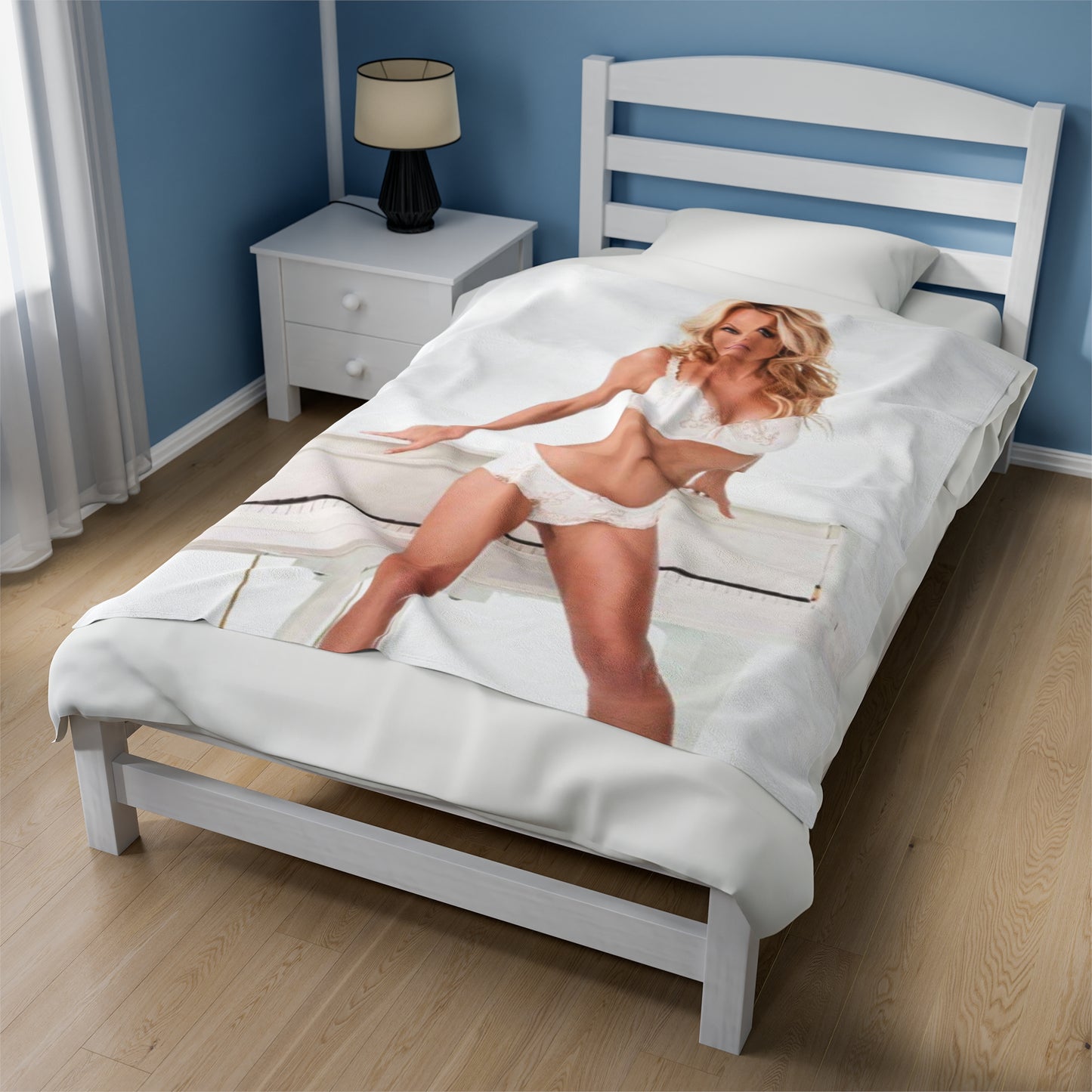 Velveteen Plush Blanket Pamela Anderson