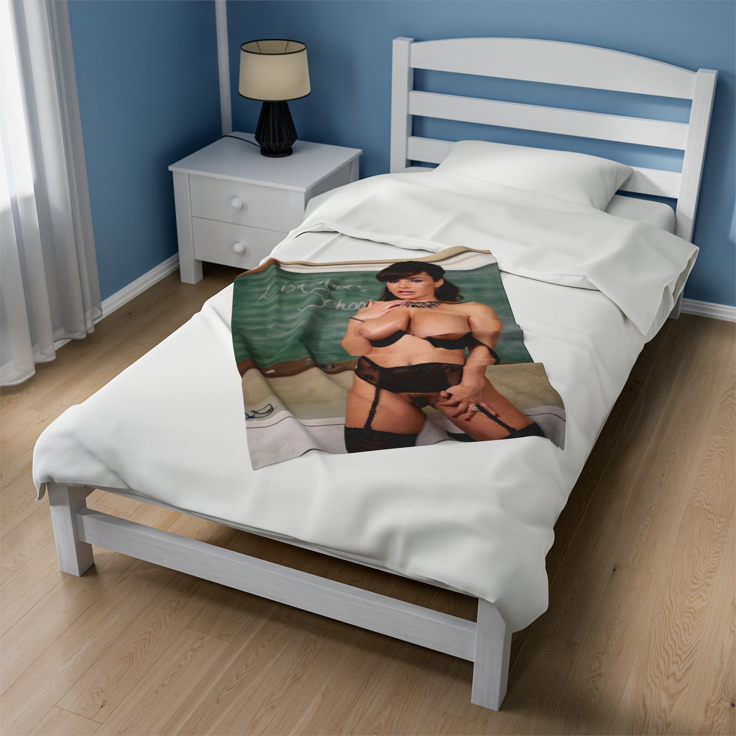 Velveteen Plush Blanket Lisa Ann Nude