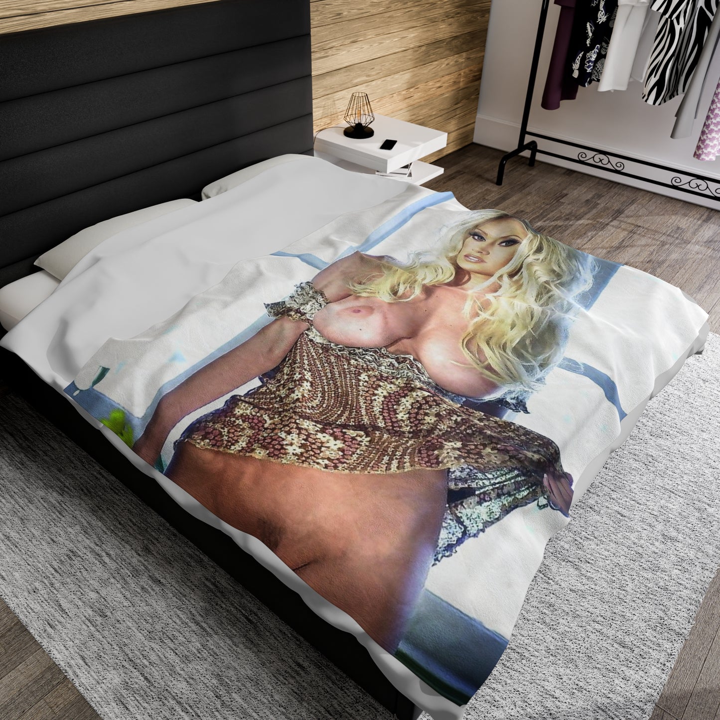 Velveteen Plush Blanket Pornstar Jenna Jameson Nude