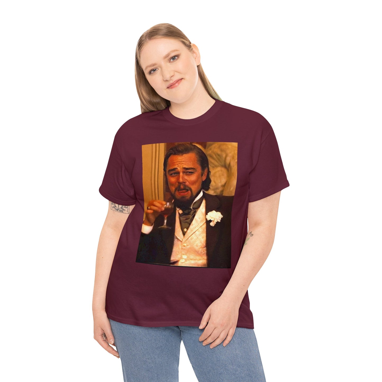 Unisex Heavy Cotton Tee Leonard DiCaprio Django Meme
