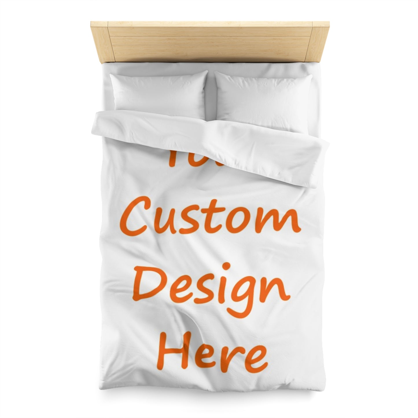 Microfiber Duvet Cover Custom Purchase & Message Artwork! No Limits!