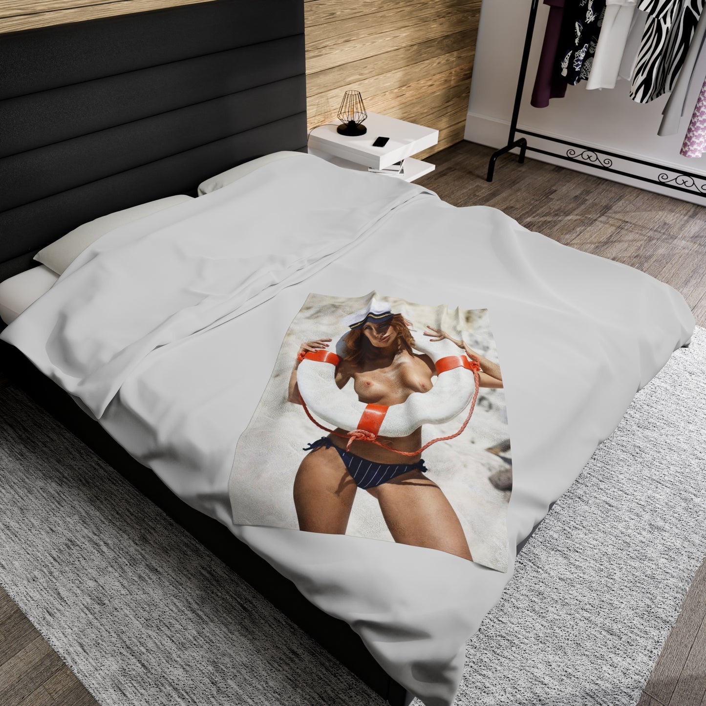 Velveteen Plush Blanket Playboy Playmate July 2018 Valeria Lakhina
