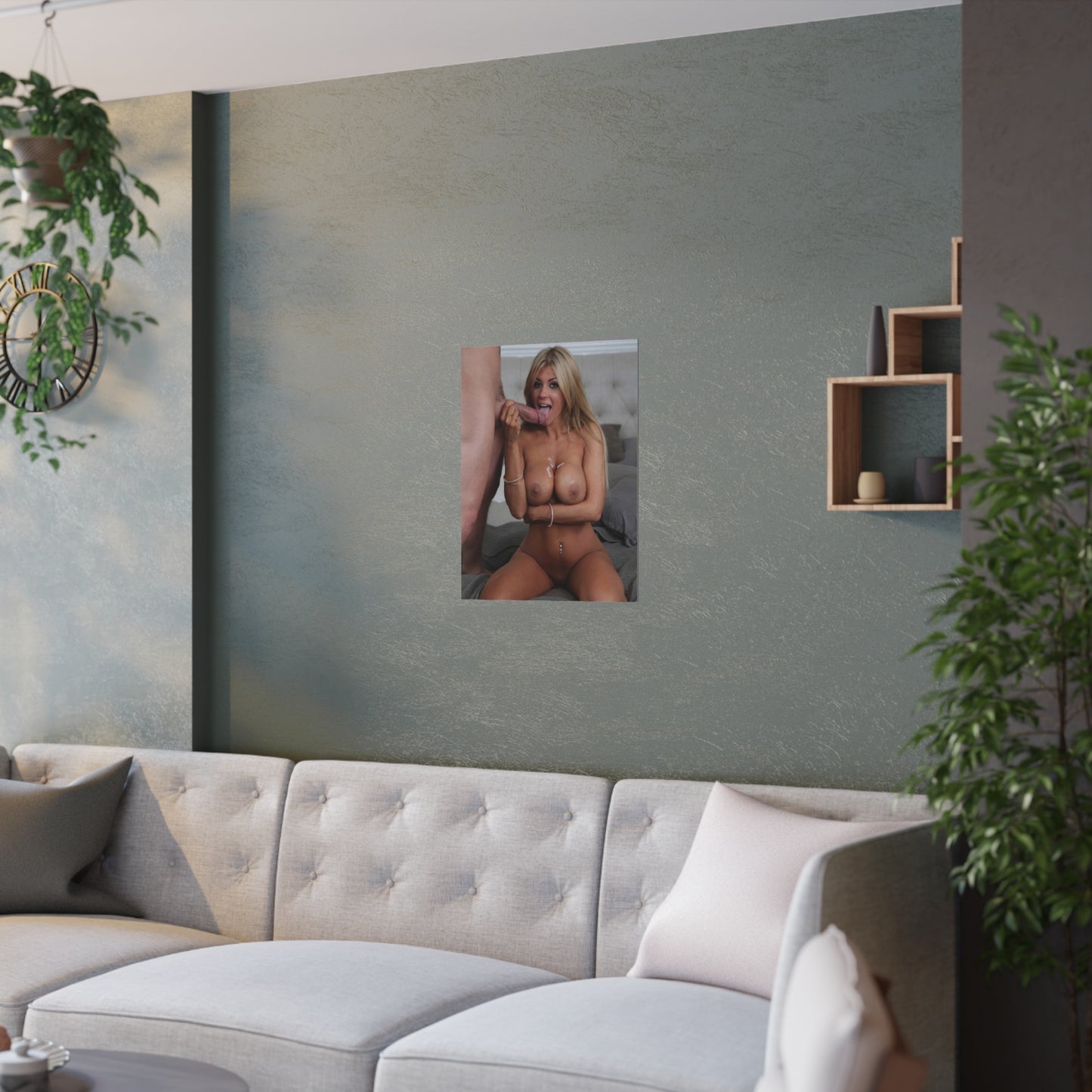 Satin Posters (210gsm) Hot Hardcore Porno Porn Scene Kayla Kayden Fucking Sex Cumshot