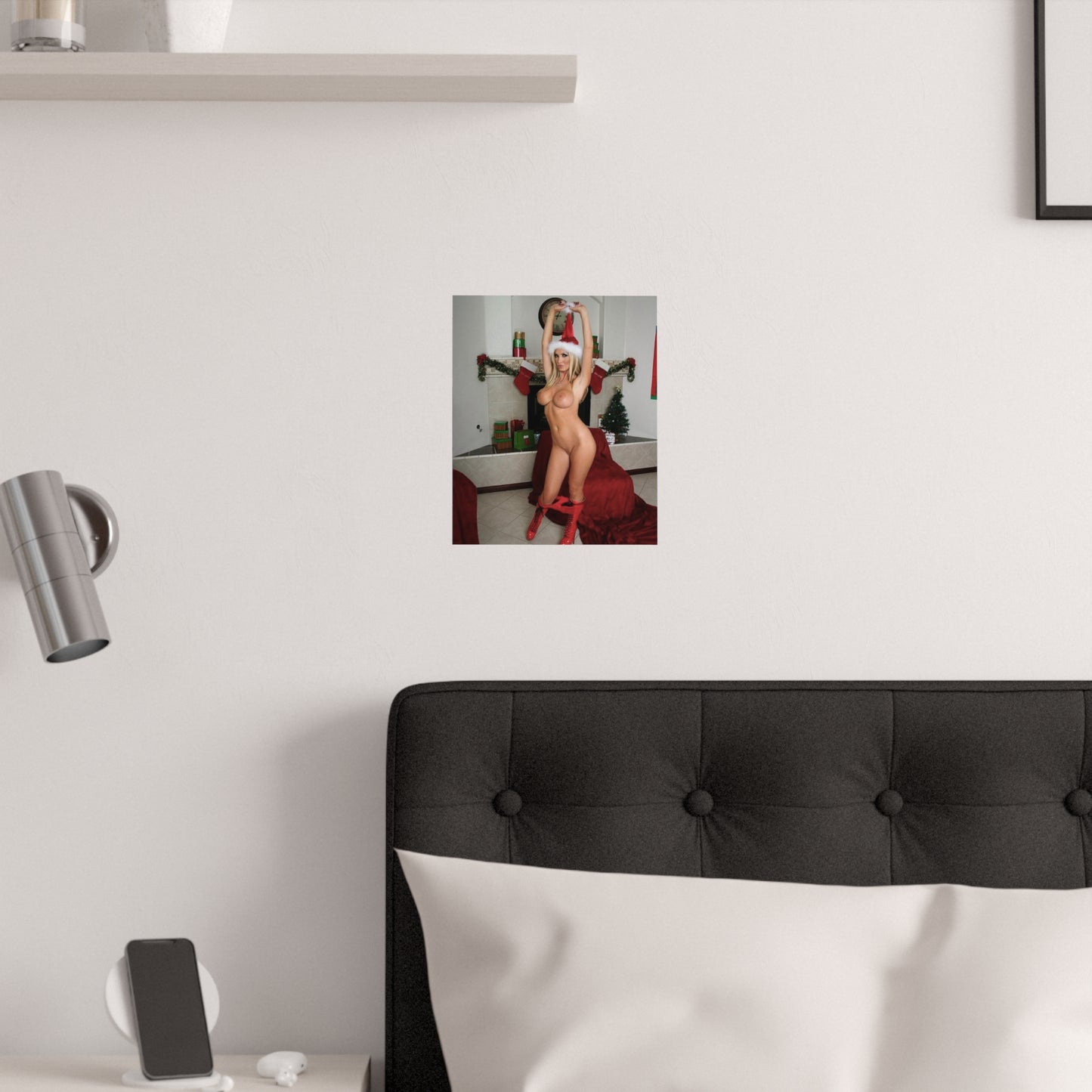 Satin Posters (210gsm) Porn Star Nikki Benz Christmas