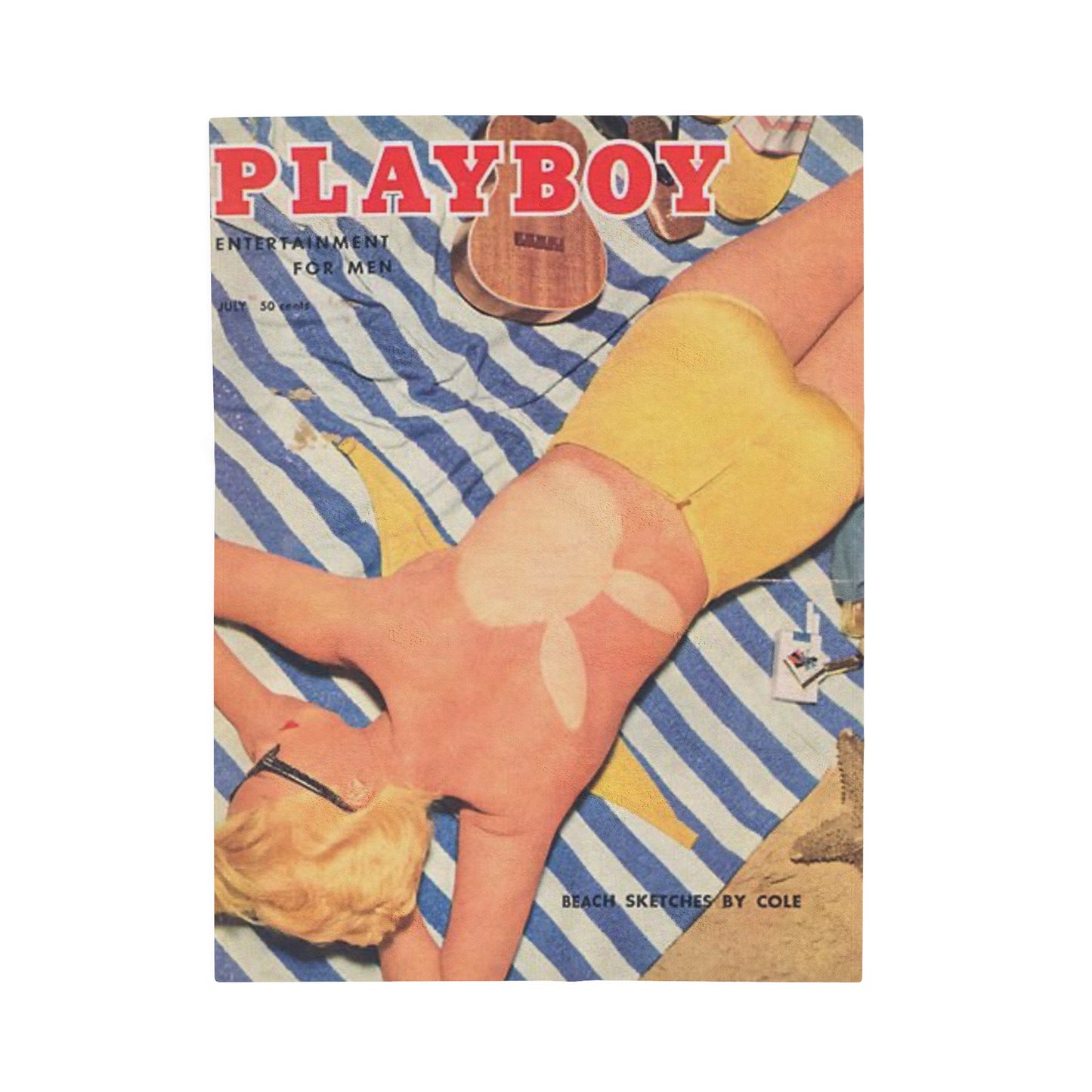 Velveteen Plush Blanket Magazine Cover July 1957
