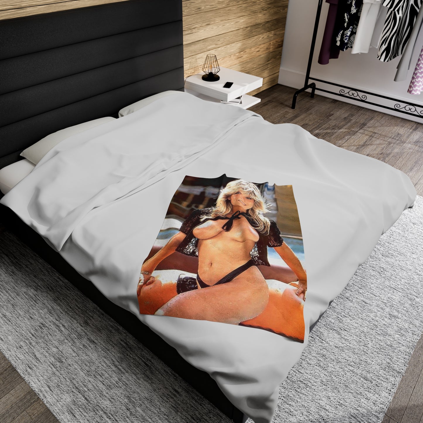 Velveteen Plush Blanket Samantha Fox Nude