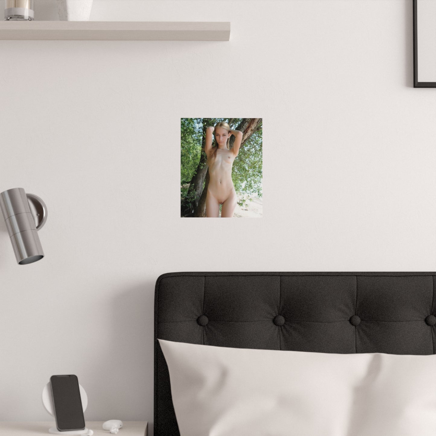 Satin Posters (210gsm) Skinny Nude Outdoors