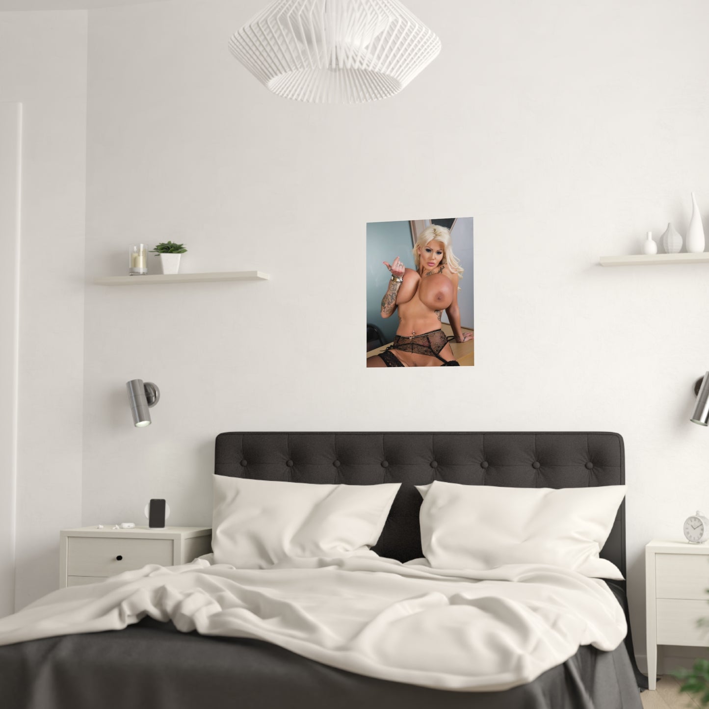 Satin Posters (210gsm) Busty Candy Charms Nude