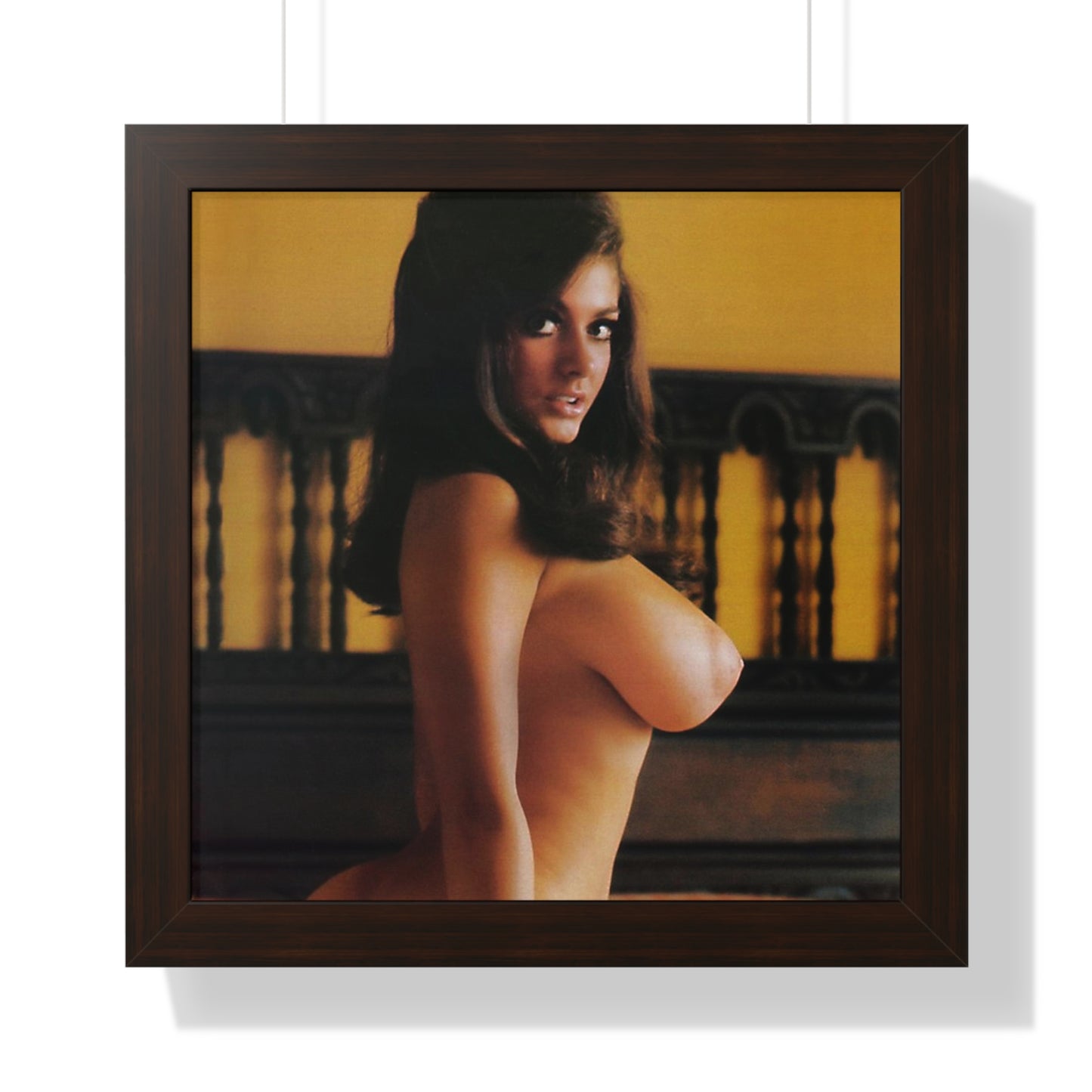 Framed Vertical Poster Playboy Playmate Cynthia Myers Nude