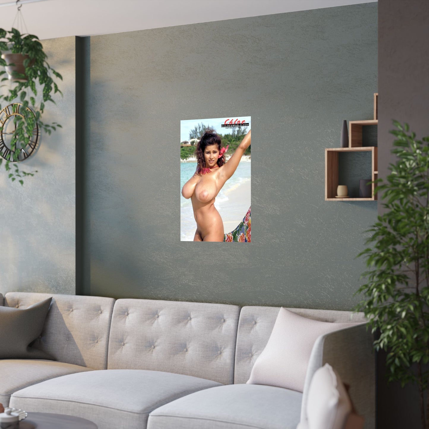 Satin Posters (210gsm) Adult Star Chloe Nude