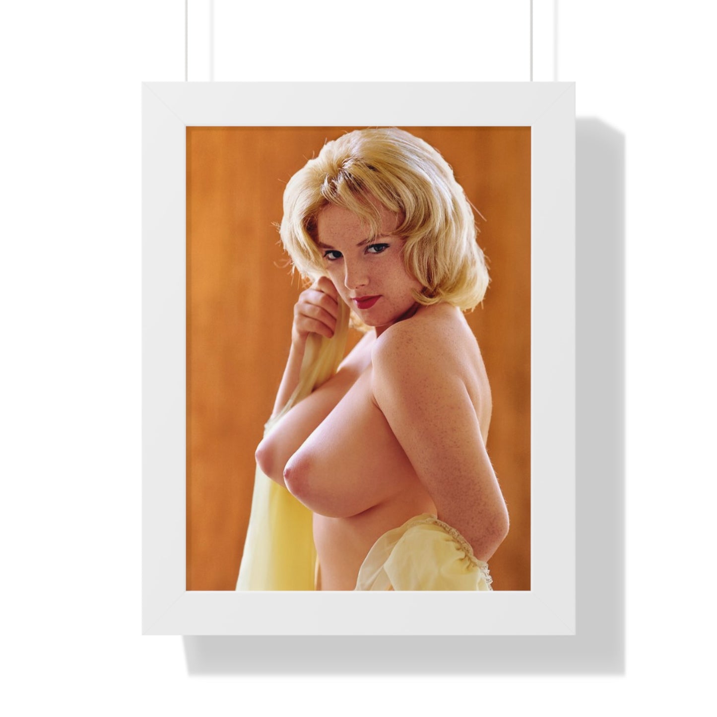 Framed Vertical Poster Playboy Playmate March 1962 Pamela Gordon