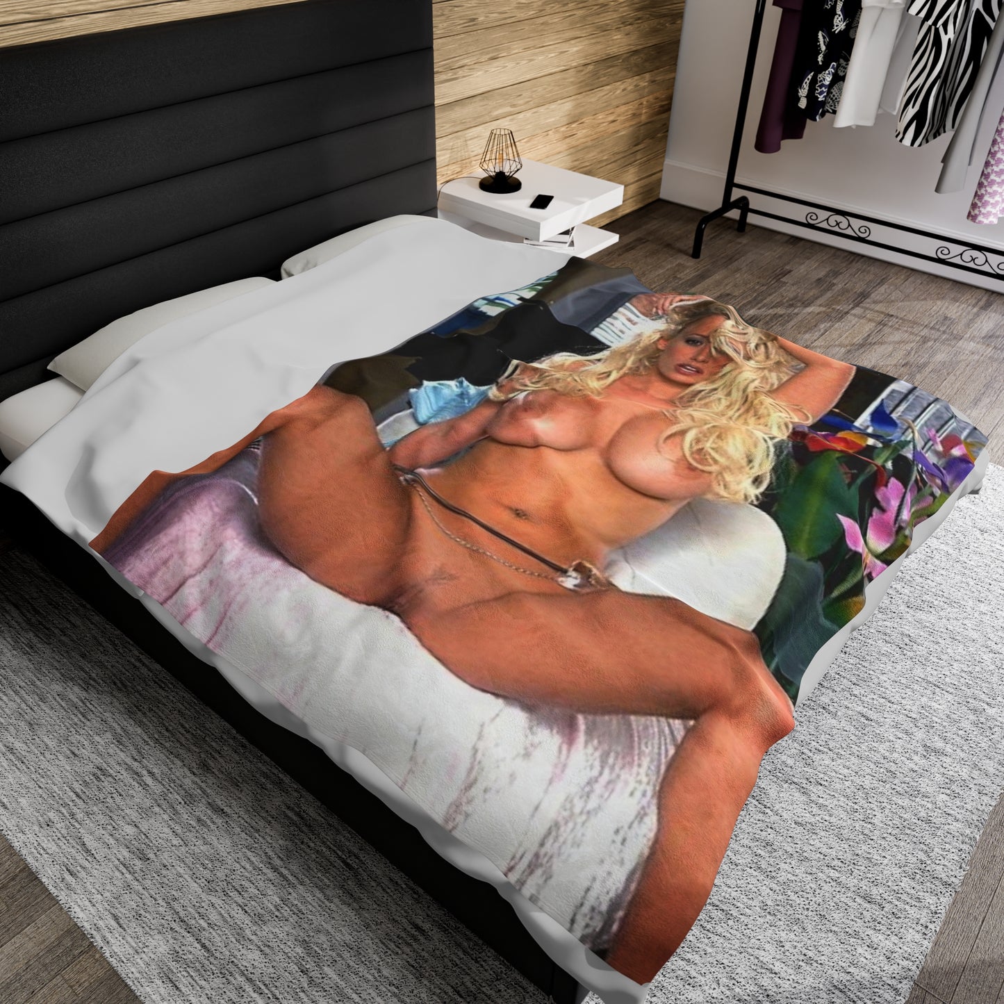 Velveteen Plush Blanket Pornstar Jenna Jameson Nude