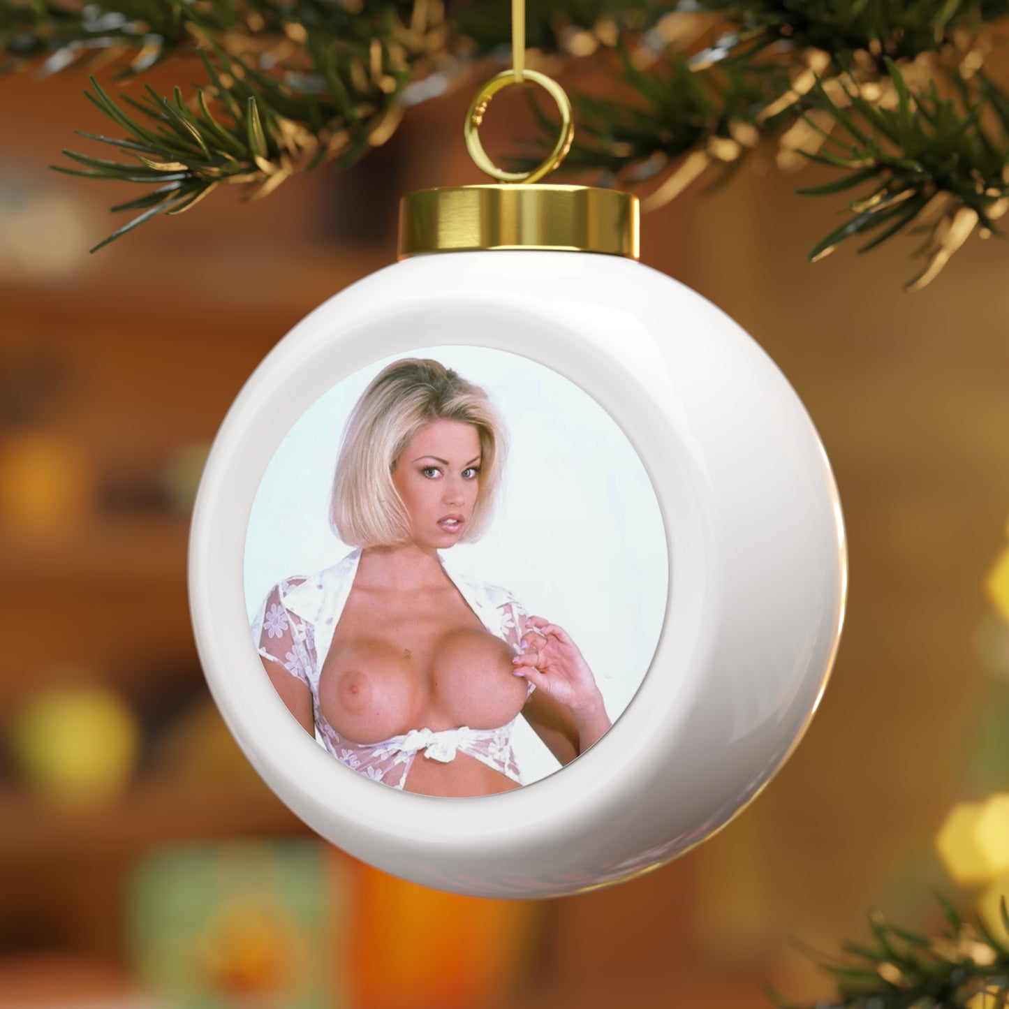 Christmas Ball Ornament Pornstar Jenna Jameson Nude