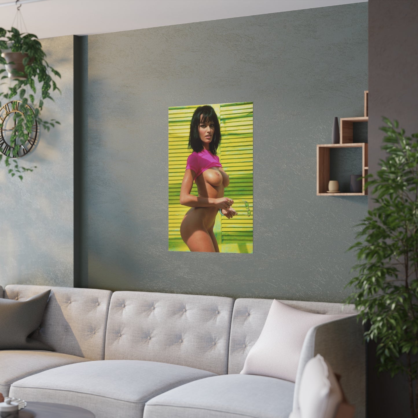 Satin Posters (210gsm) Retro Pornstar Anita Blond