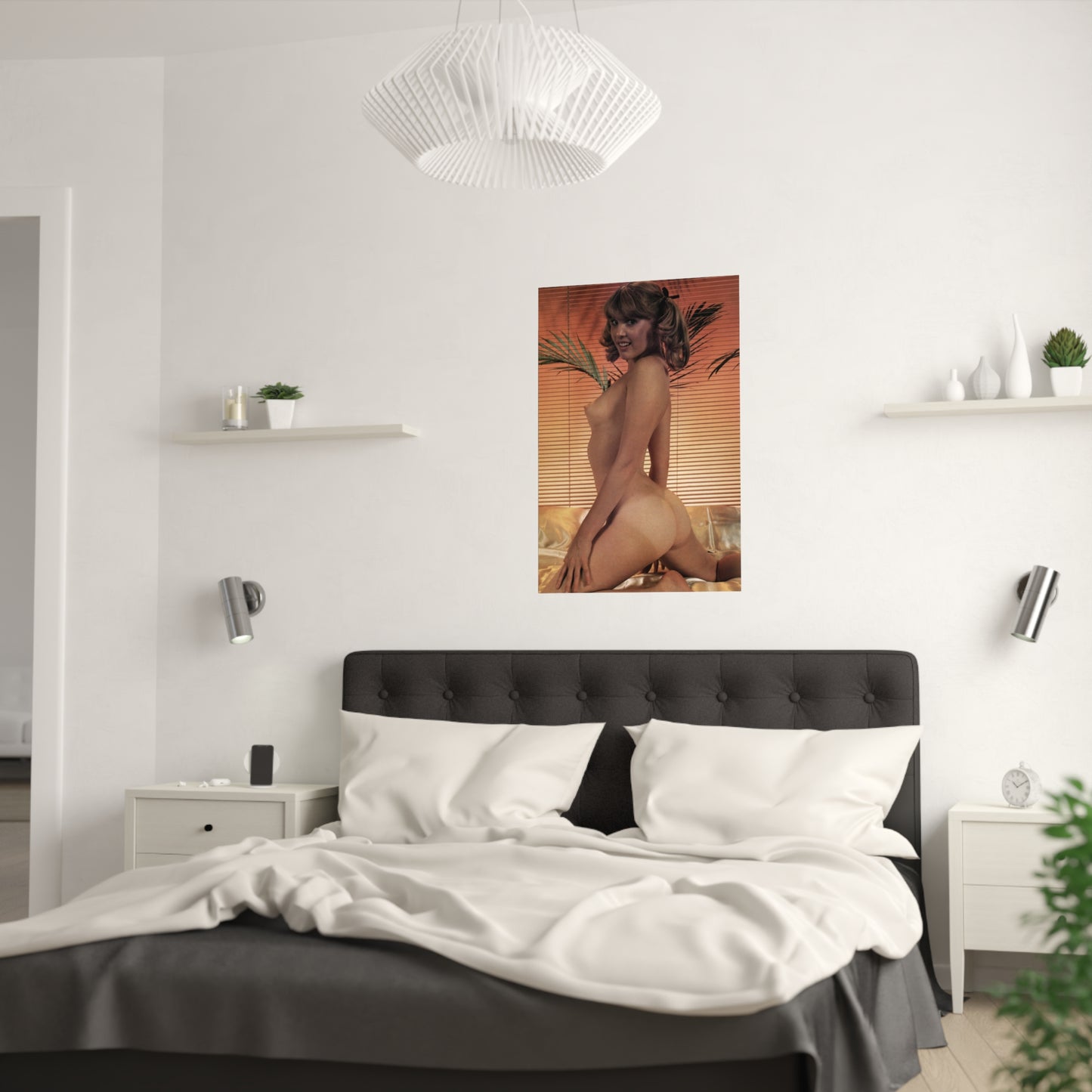 Satin Posters (210gsm) Retro Pornstar Shauna Grant Nude