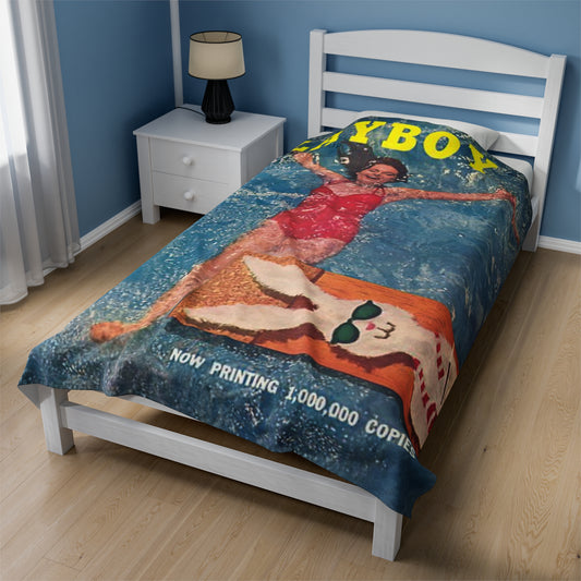 Velveteen Plush Blanket Cover June 1956