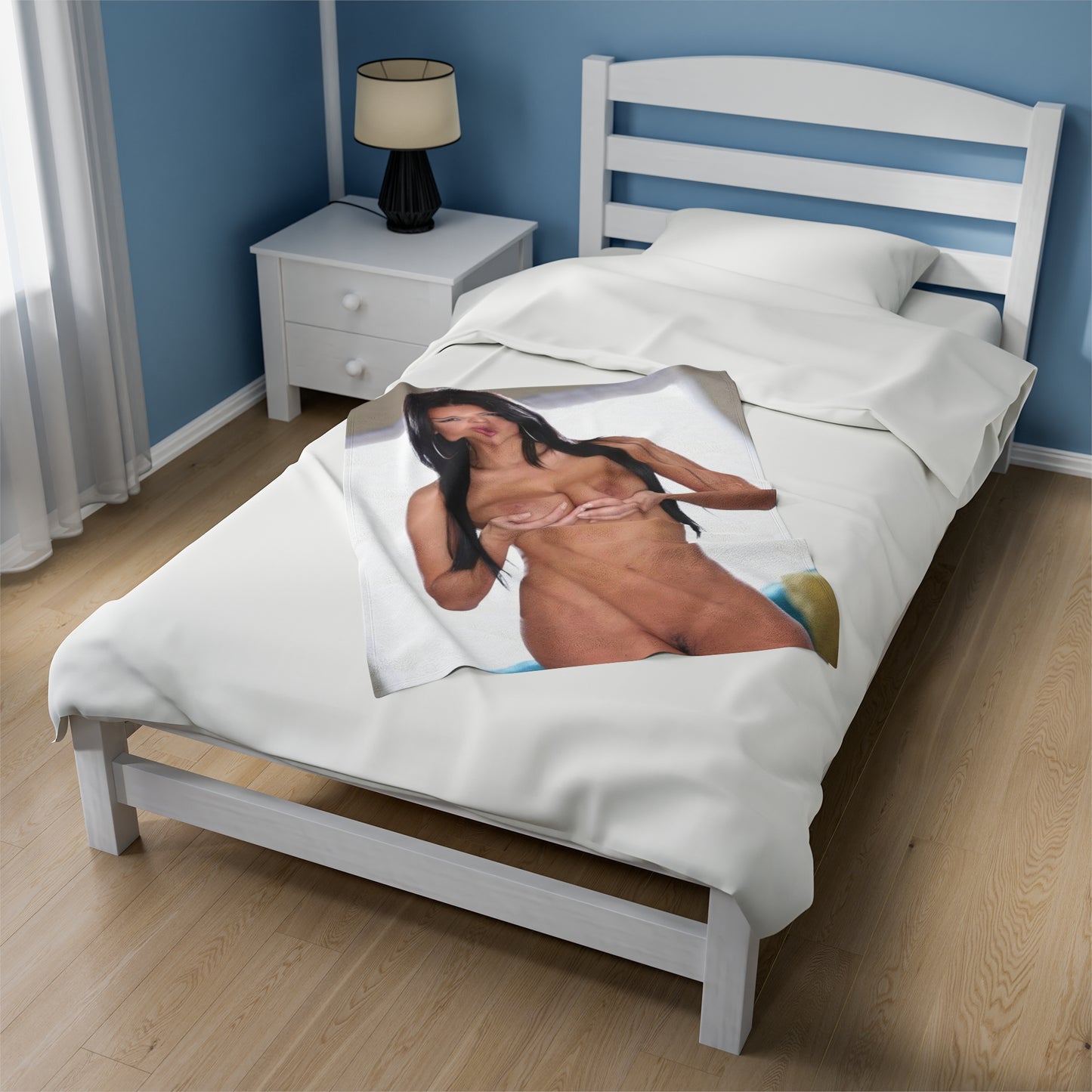 Velveteen Plush Blanket Anissa Kate Nude