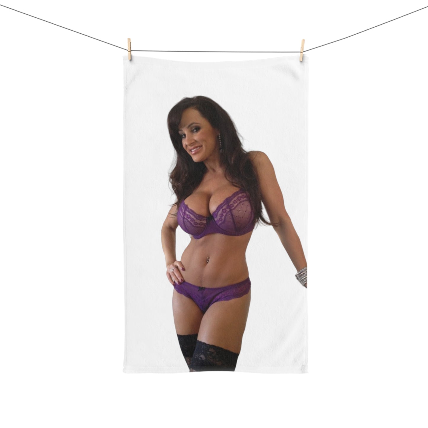 Hand Towel Lisa Ann Purple Lingerie