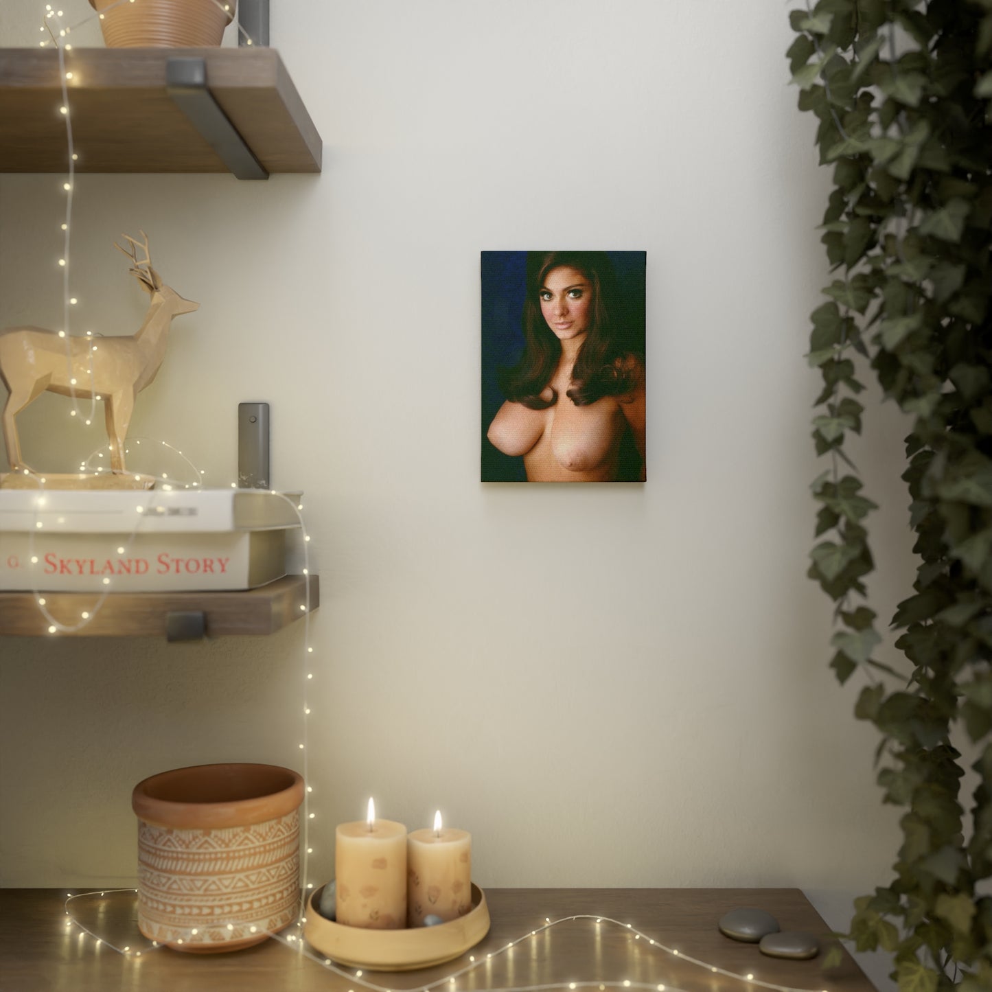 Canvas Photo Tile Playboy Playmate Cynthia Myers Nude