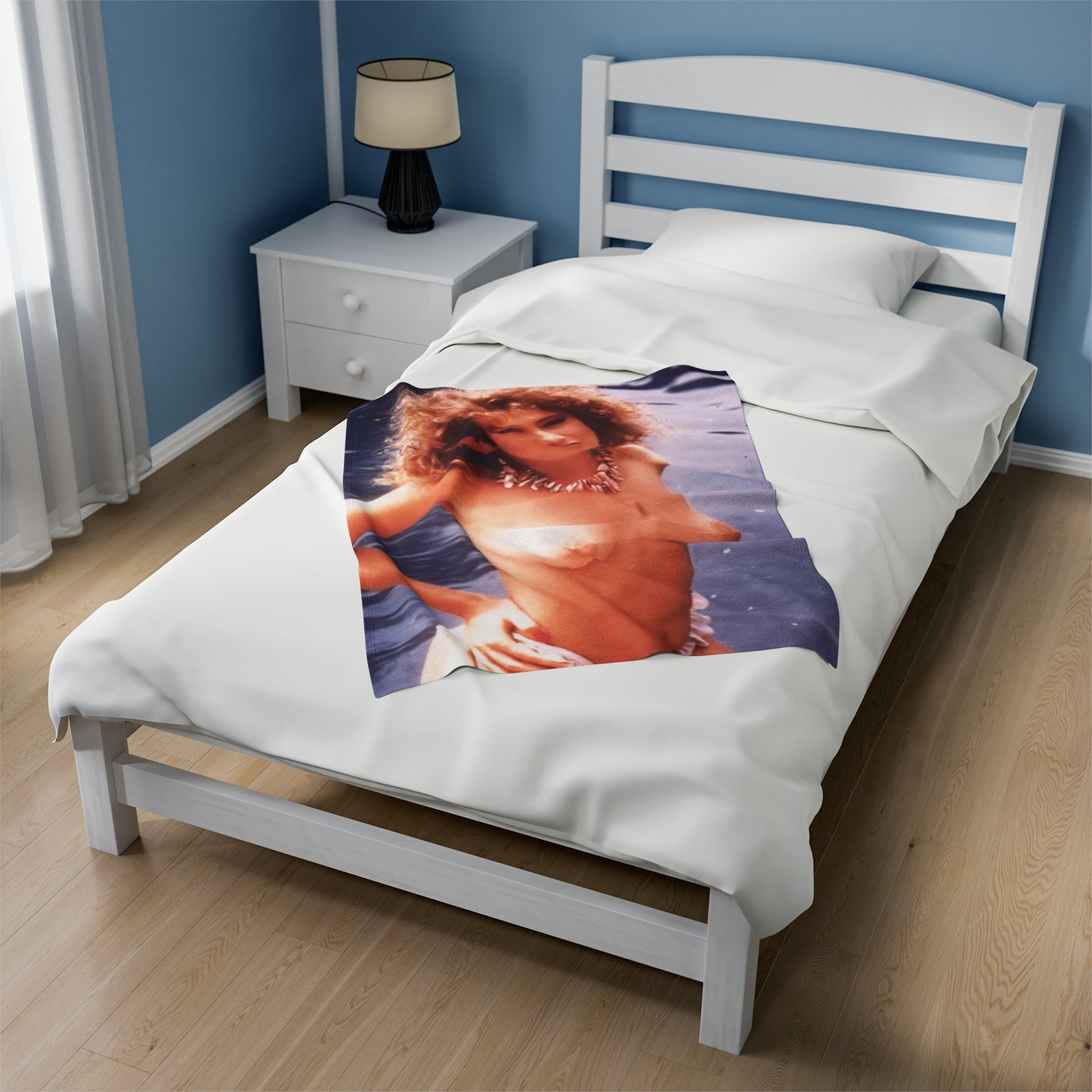 Velveteen Plush Blanket Retro Adult Star 1980s