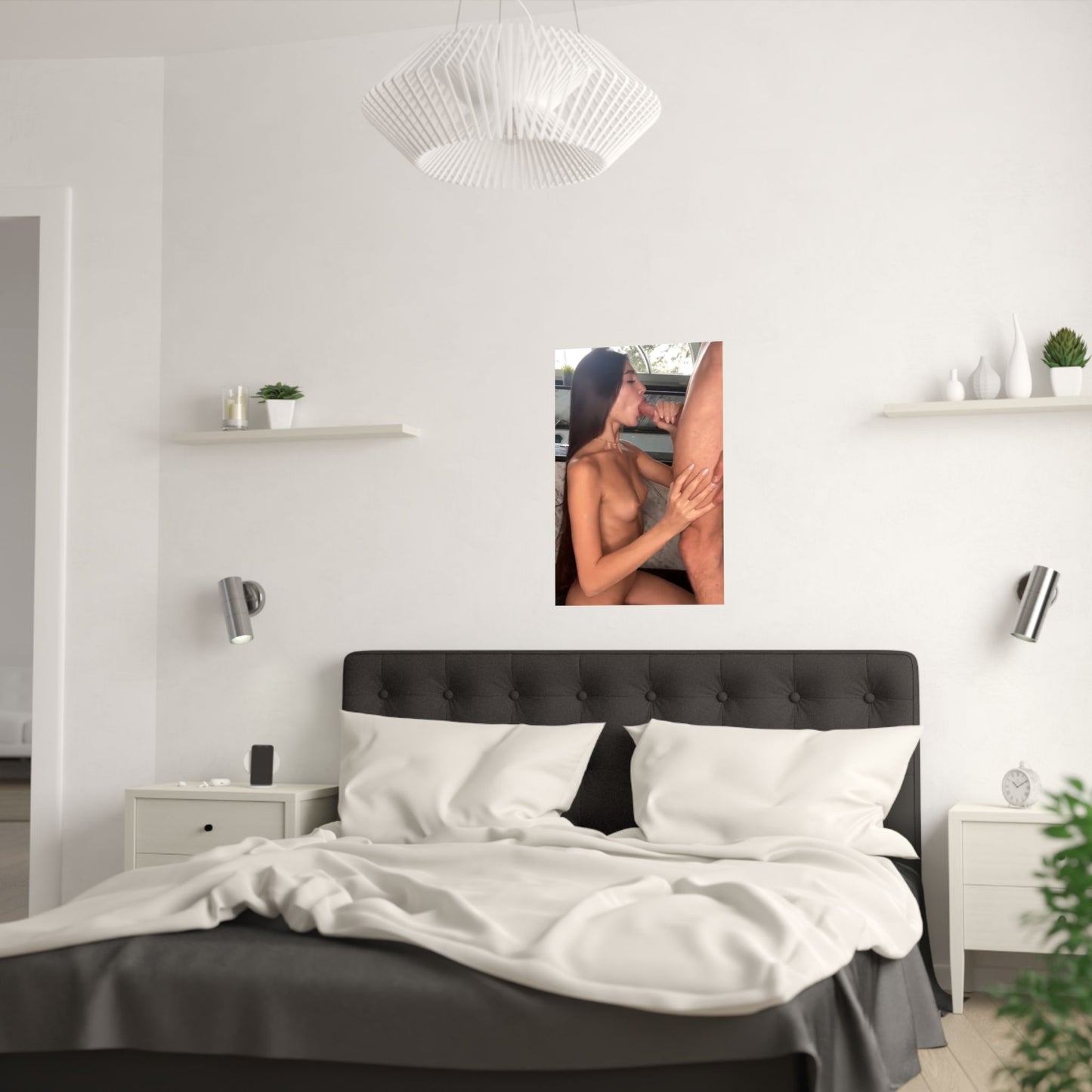 Satin Posters (210gsm) Skinny Teen Sucking Cock