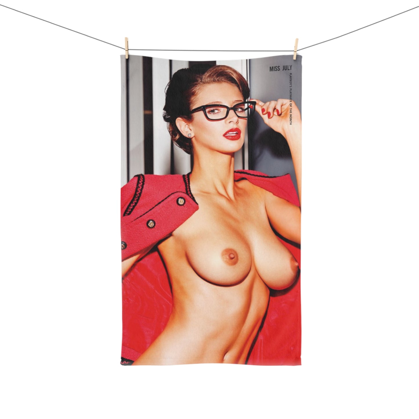 Hand Towel Playboy Playmate July 2014 Emily Agnes