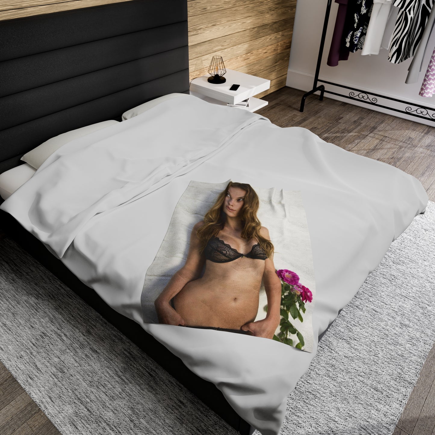 Velveteen Plush Blanket Alyssa Hudson Lingerie