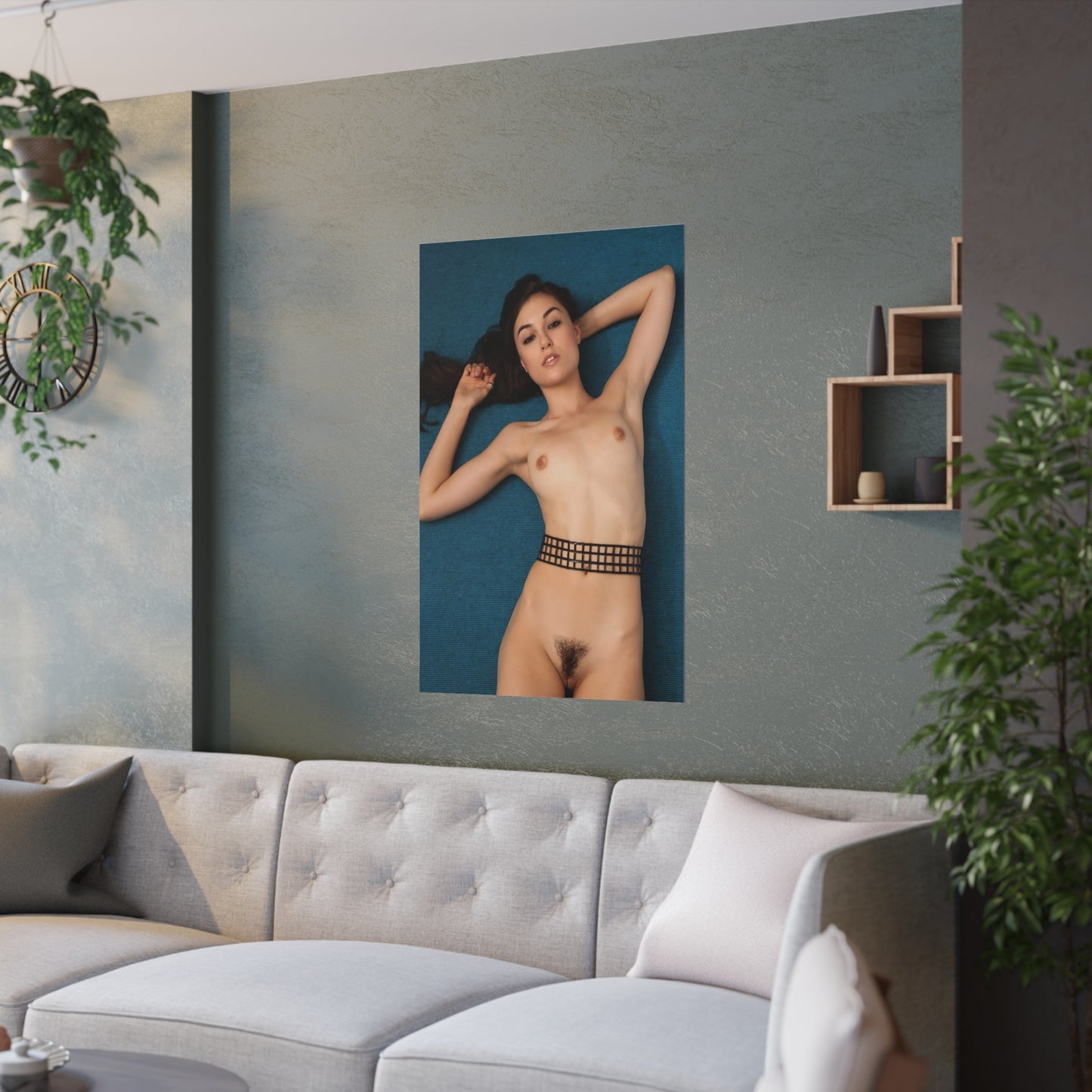 Satin Posters (210gsm) Adult Star Sasha Grey Nude