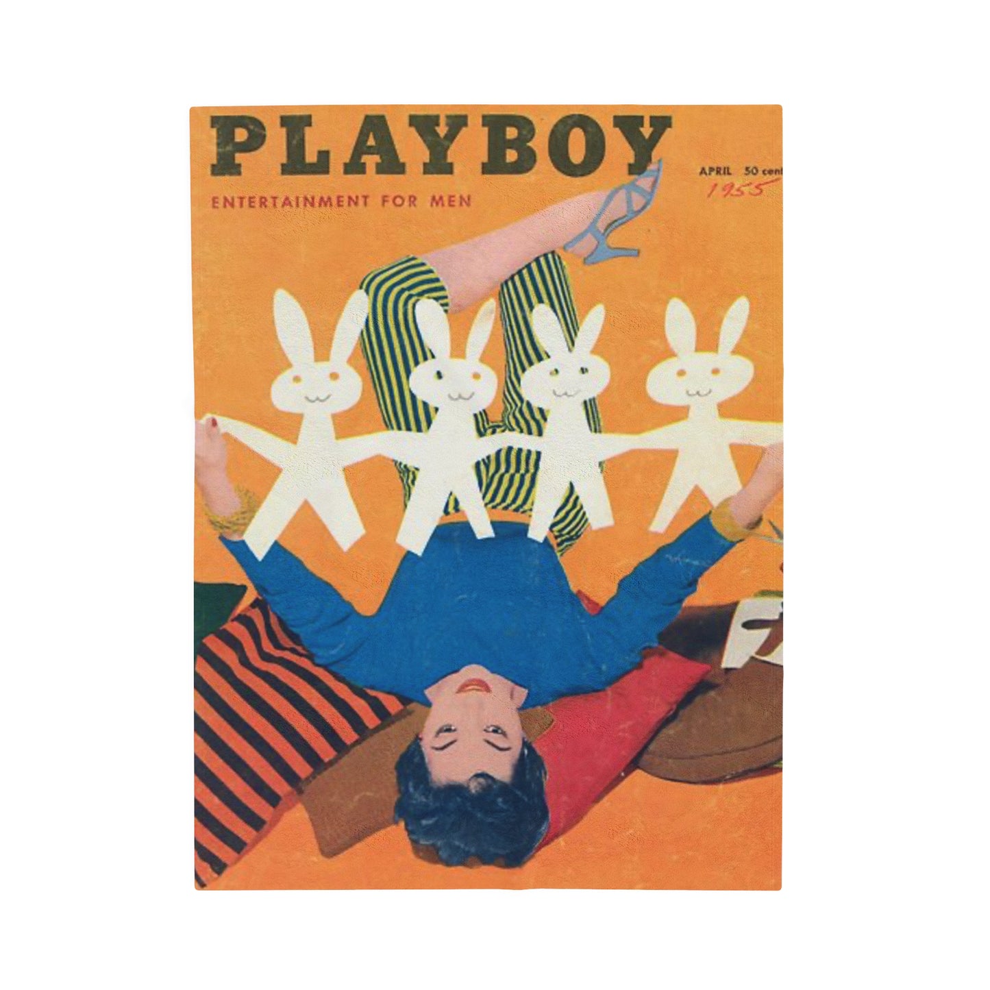 Velveteen Plush Blanket Magazine Cover April 1955