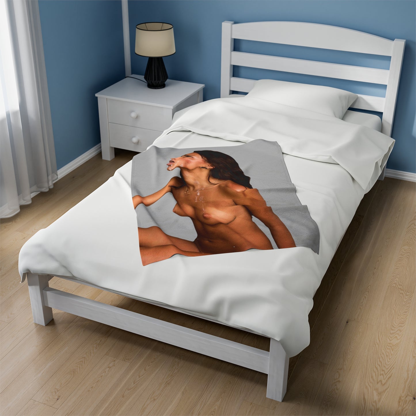 Velveteen Plush Blanket Janice Griffith Nude