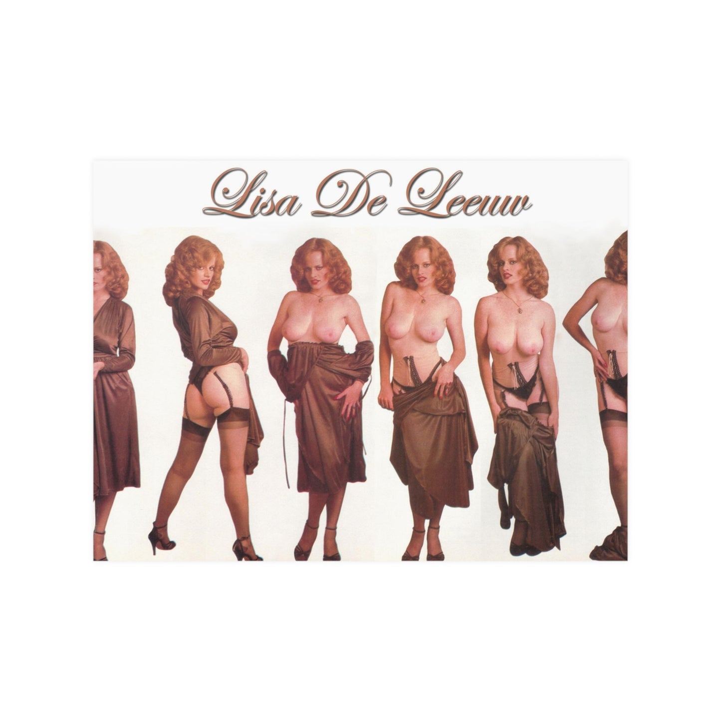 Satin Posters (210gsm) Retro Pornstar Lisa De Leeuw Nude