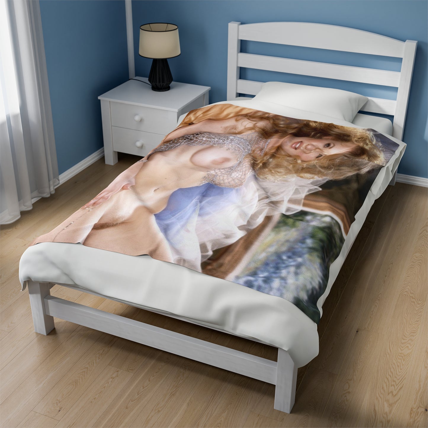 Velveteen Plush Blanket Playboy Playmate September 2000 Kerissa Fare