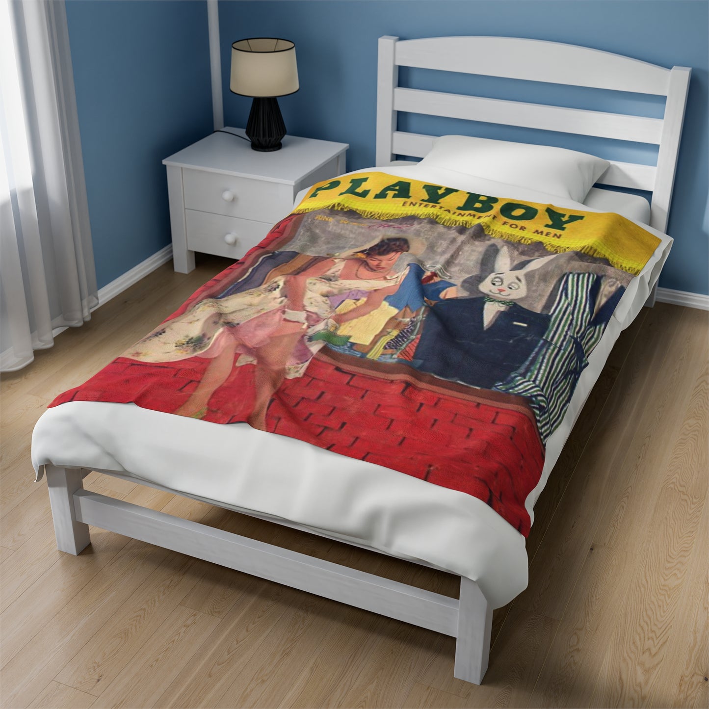 Velveteen Plush Blanket Play Boy Cover June 1957