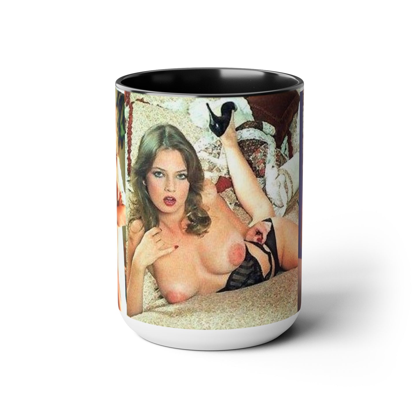 Two-Tone Coffee Mugs, 15oz Traci Lords Nude