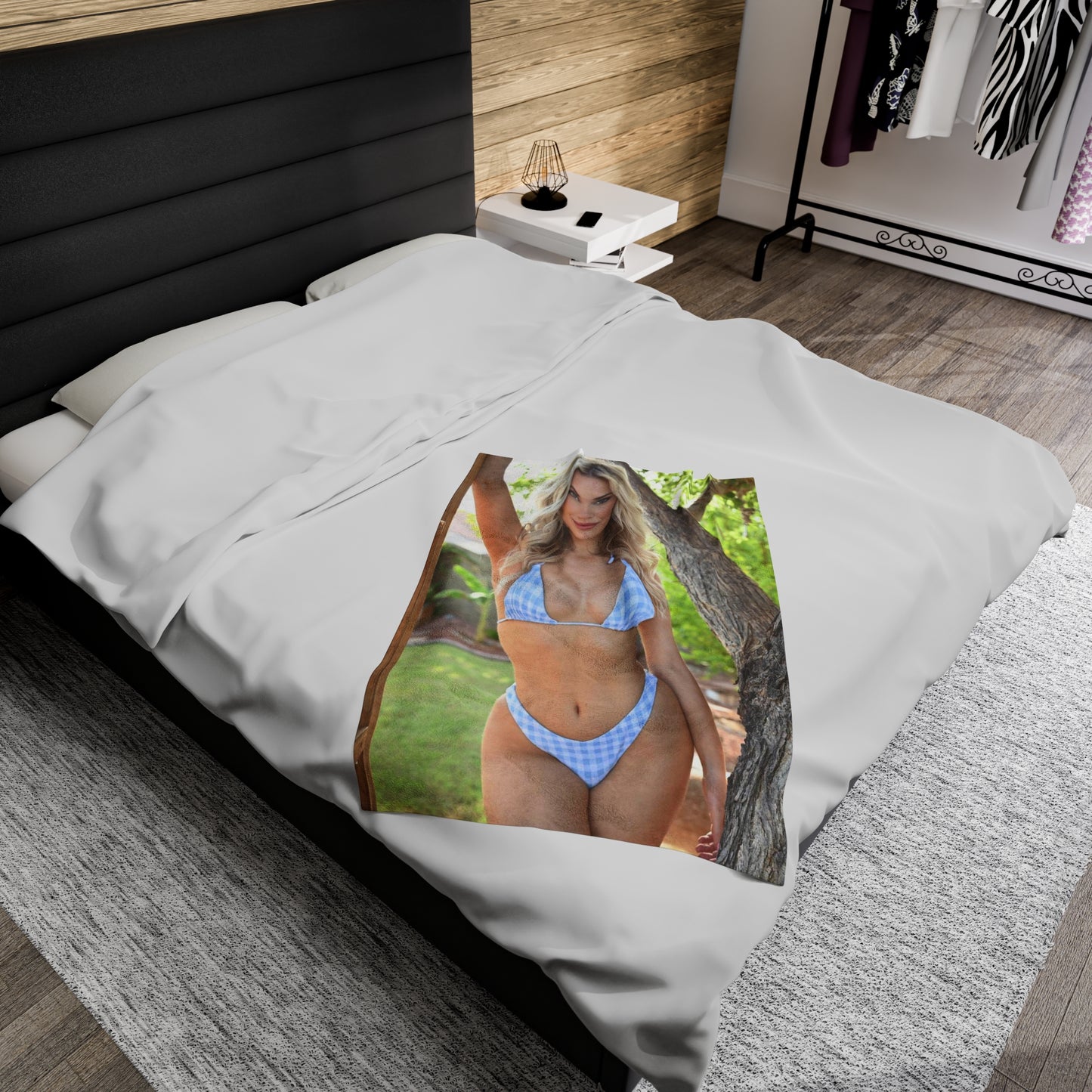 Velveteen Plush Blanket Paige Spiranac