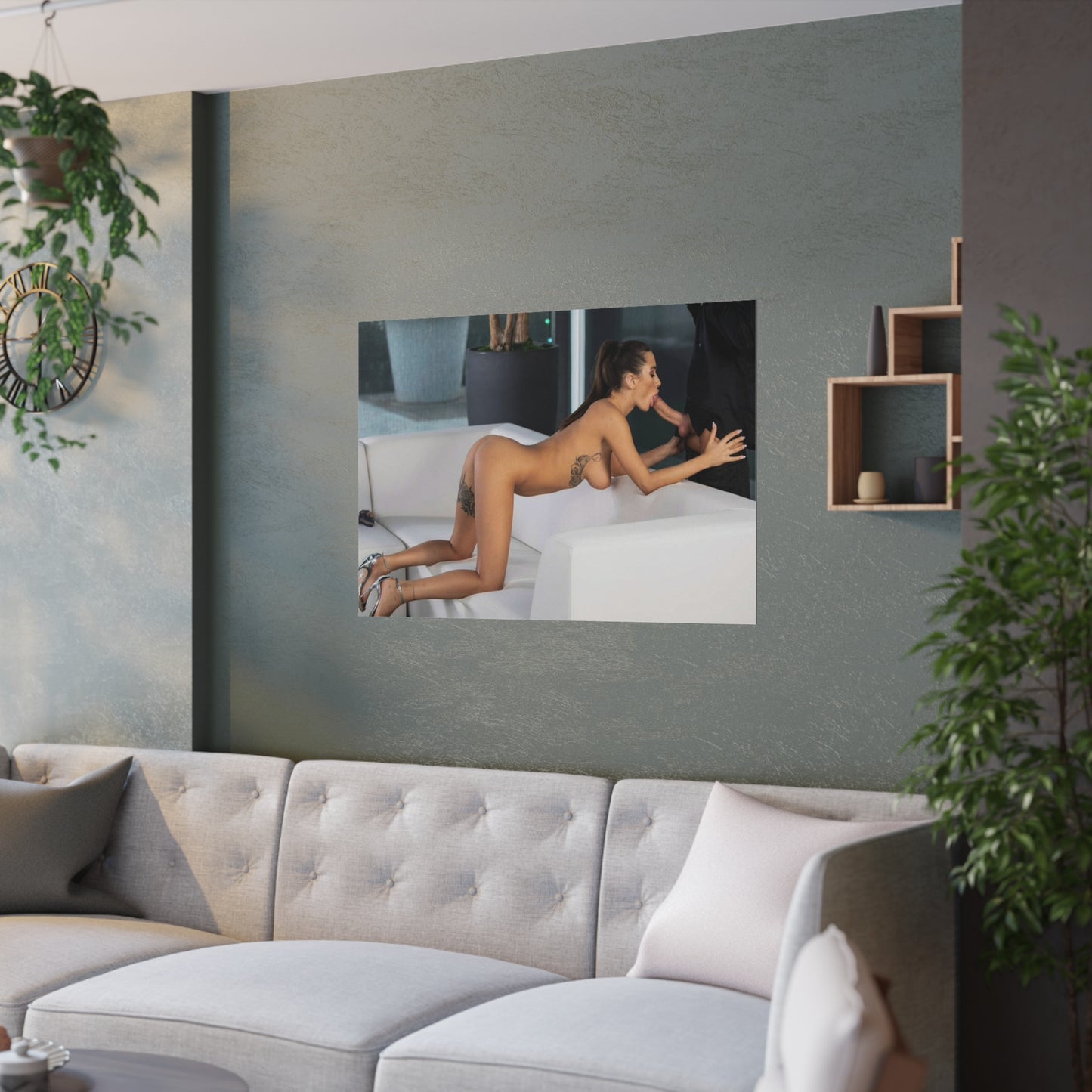 Satin Posters (210gsm) Natural Tits Liya Silver