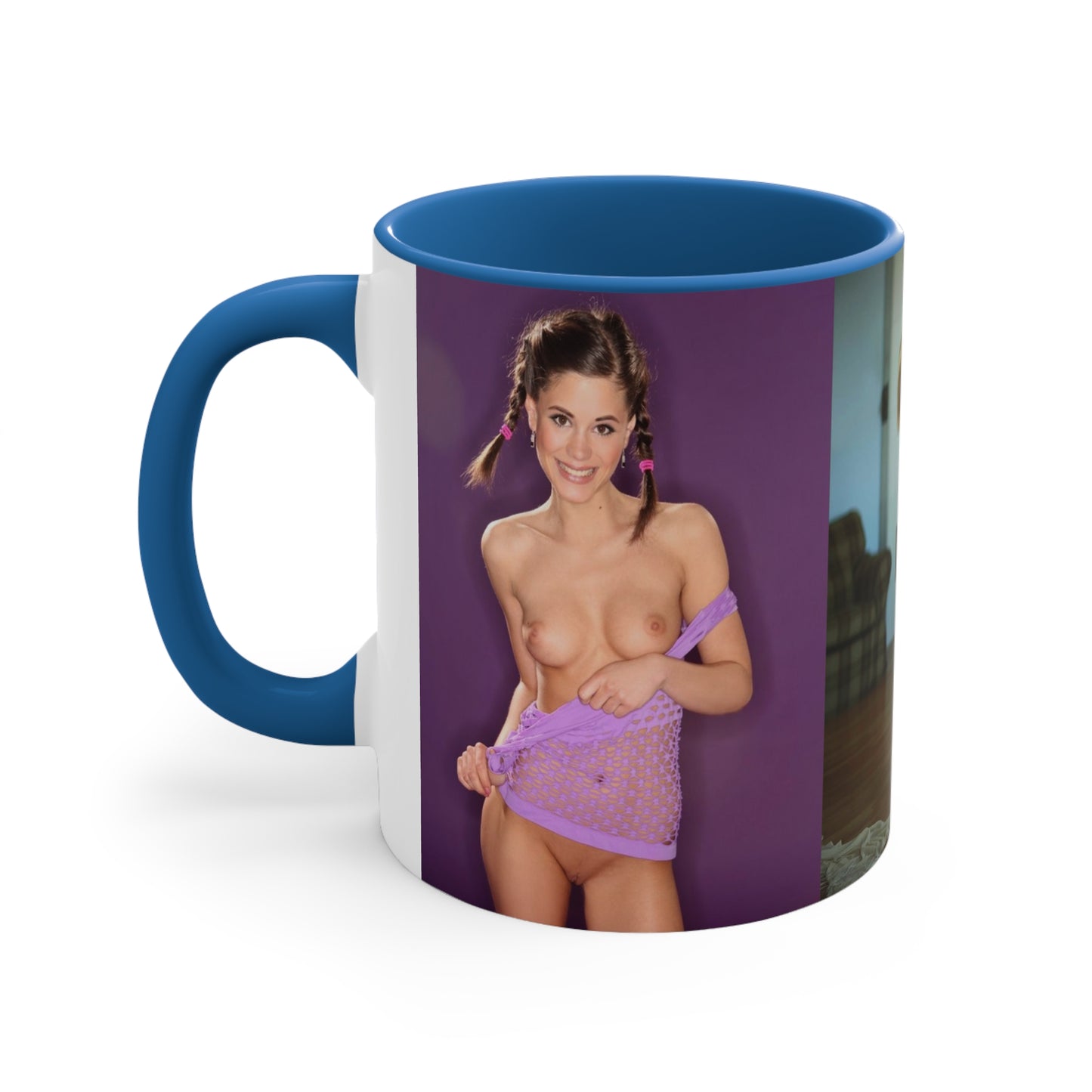 Accent Coffee Mug, 11oz Nude Pigtails