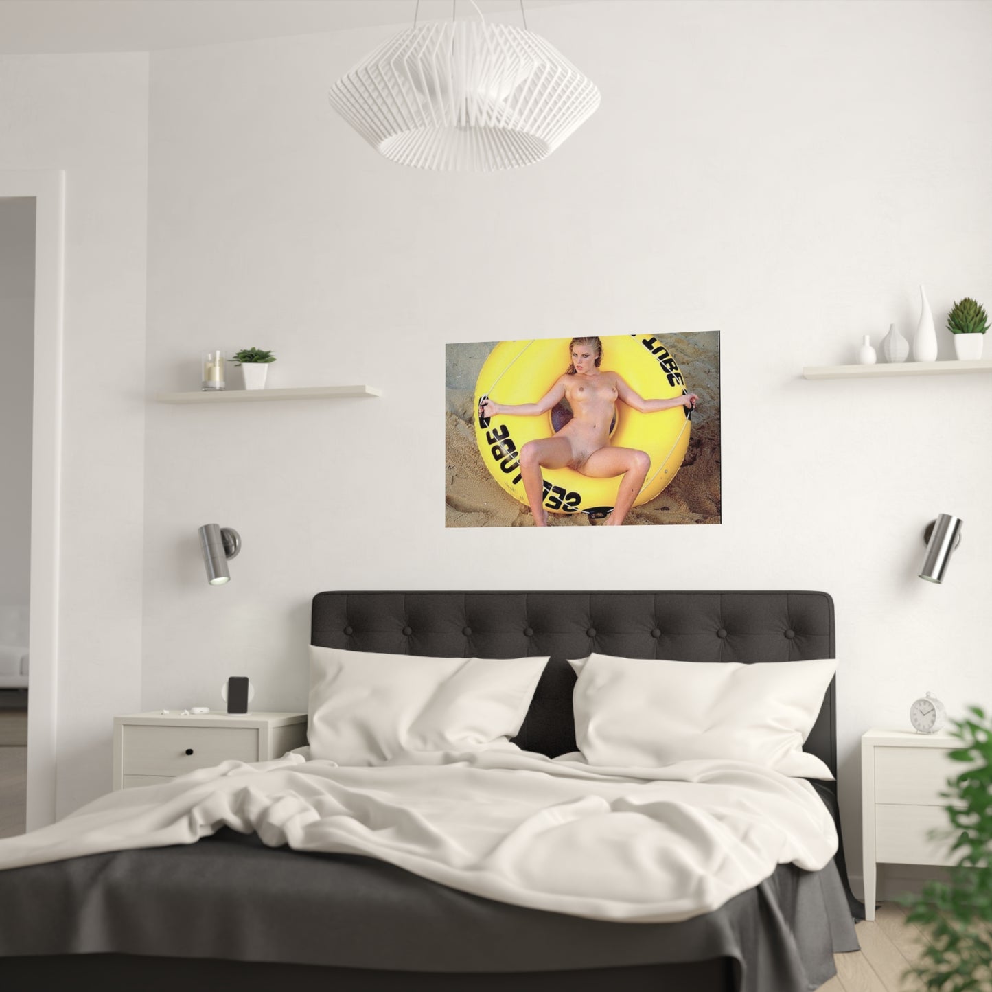 Satin Posters (210gsm) Retro Pornstar Shauna Grant Nude