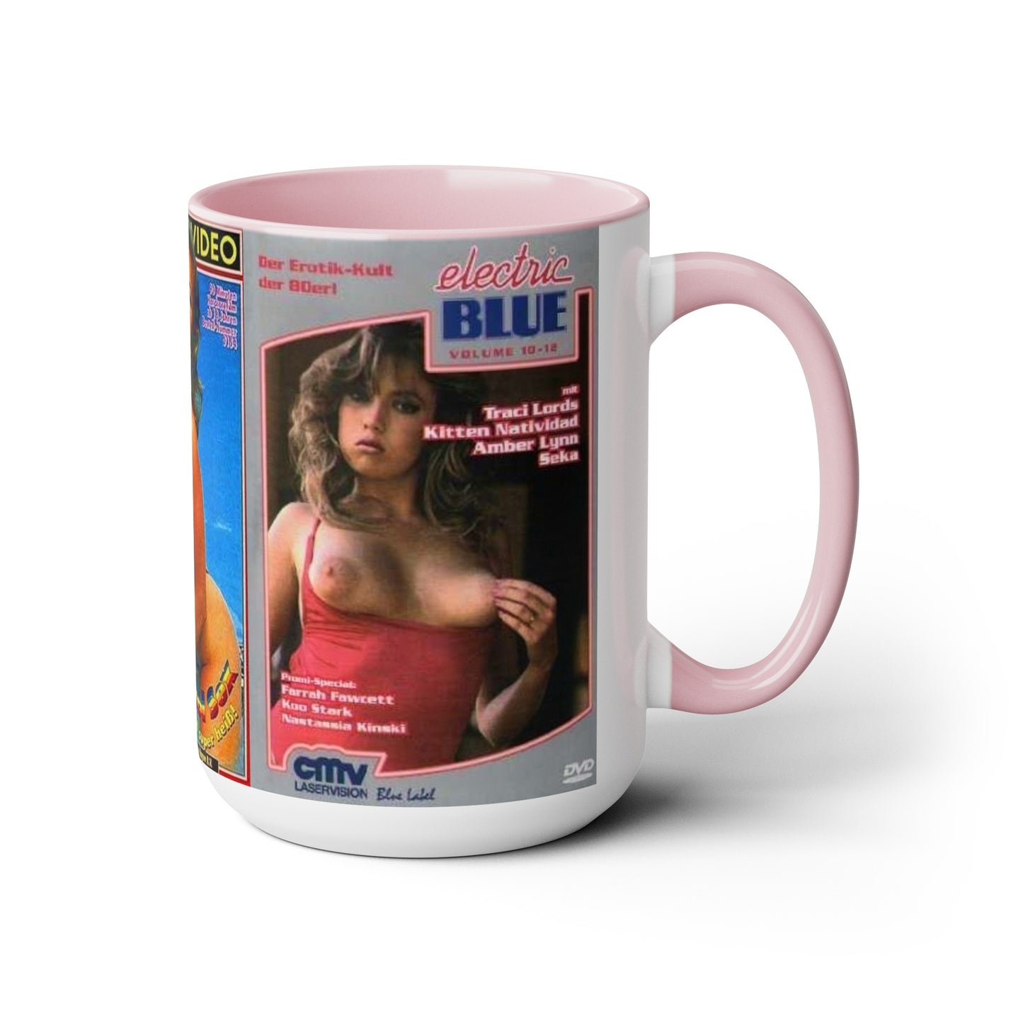 Two-Tone Coffee Mugs, 15oz Traci Lords Nude