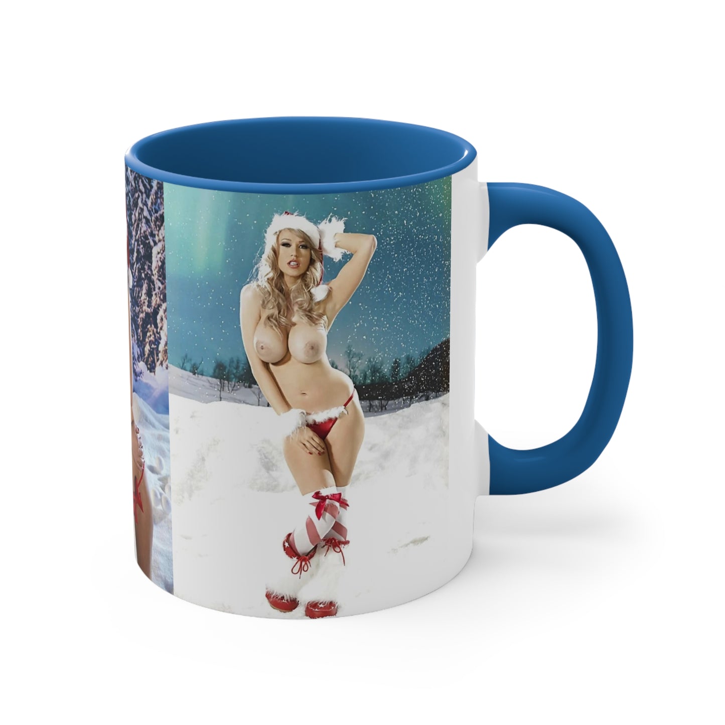 Accent Coffee Mug, 11oz Nude Christmas Pornstars