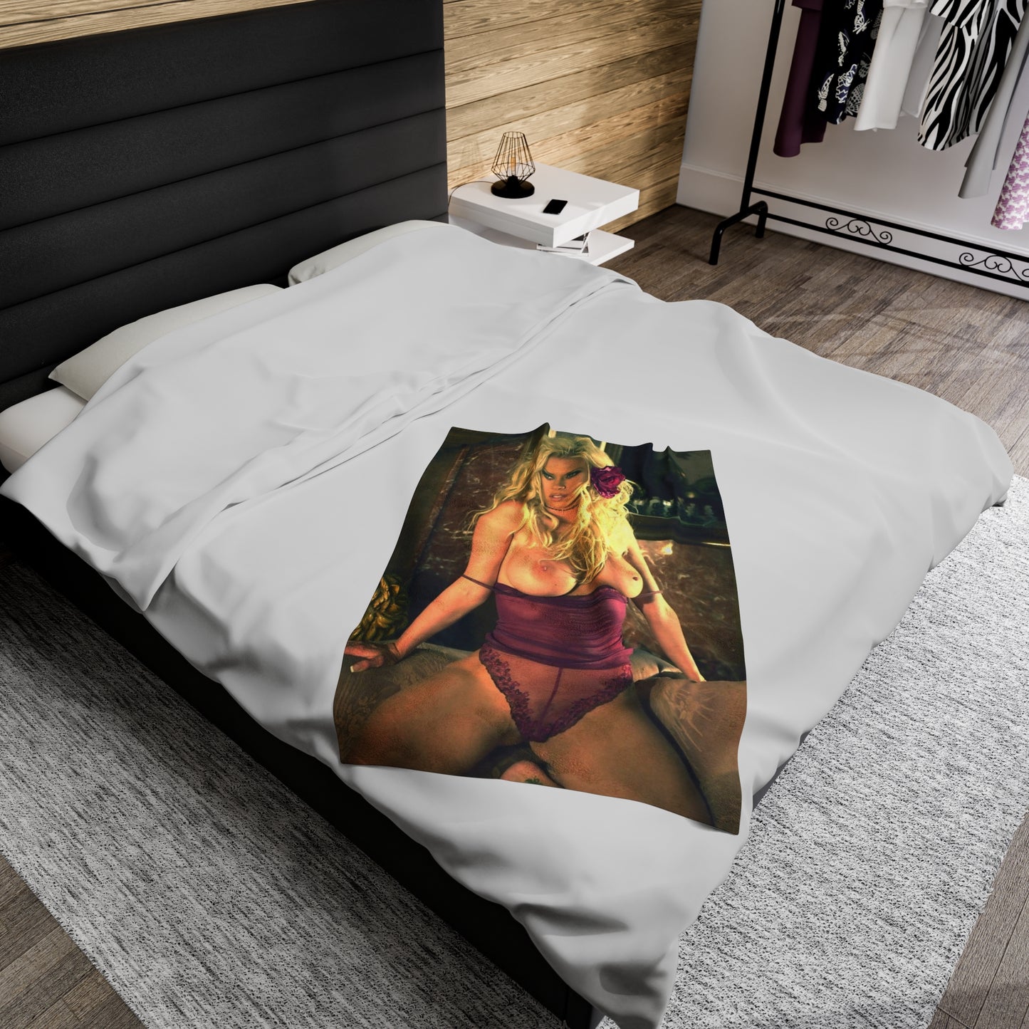 Velveteen Plush Blanket Pornstar Jenna Jameson Nude